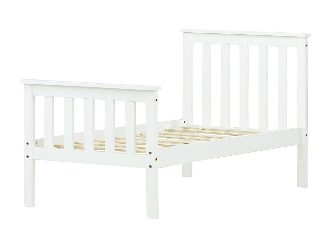 Cama individual 70x140 cm branca Estilo Shaker Cama infantil