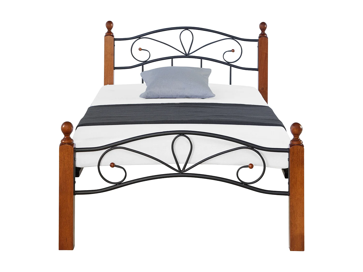 Bed 90x200x12 cm Zwartbruin