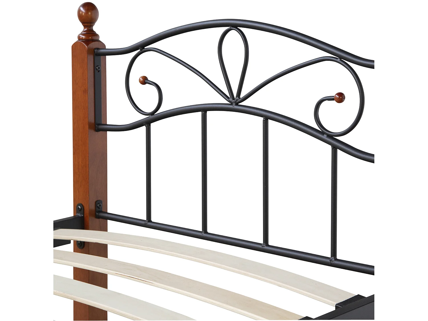 Bed 90x200x12 cm Zwartbruin