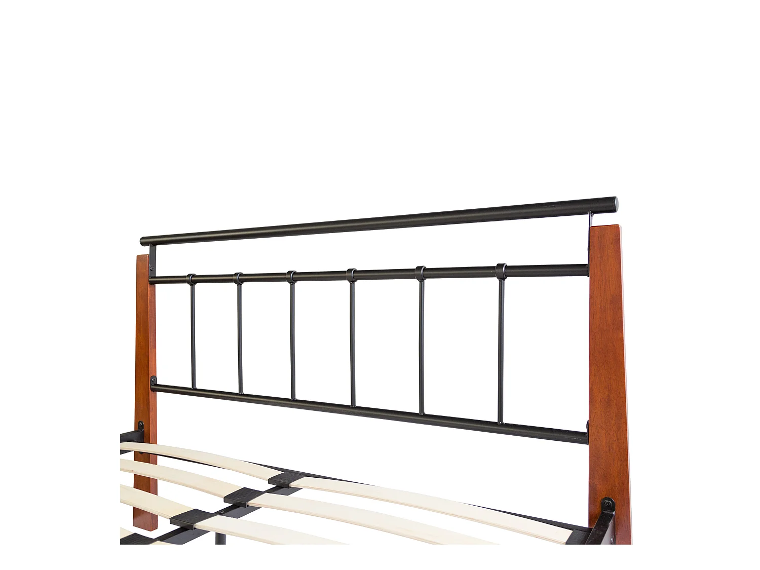 Metallbett 160x200 cm Schwarz Braun 5072