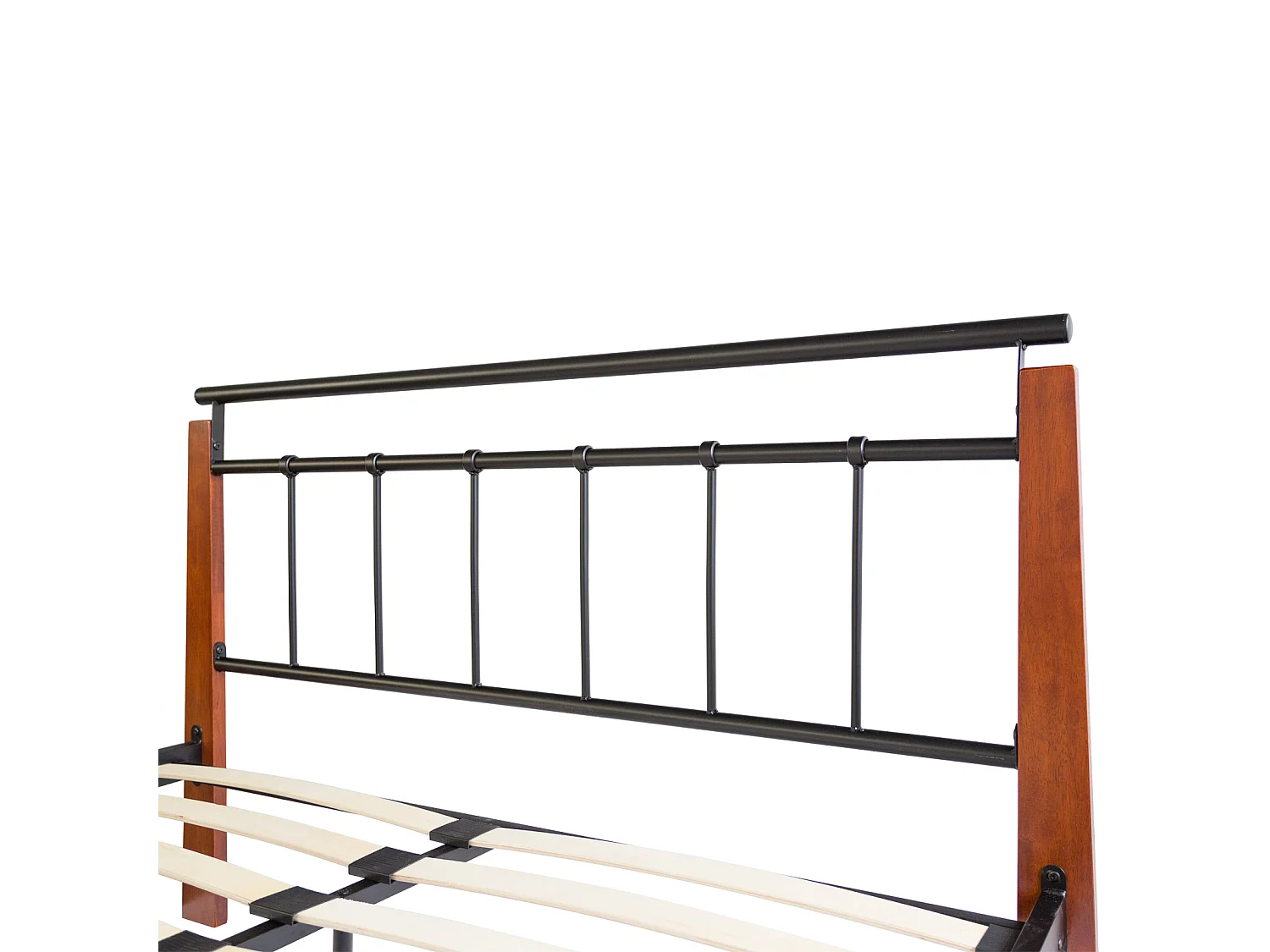 Lit Métallique 160x200 cm Noir Marron 5072