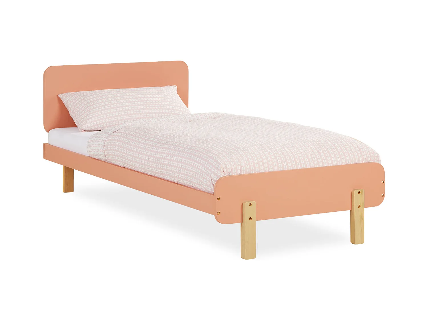 Einzelbett 90x200 cm rot