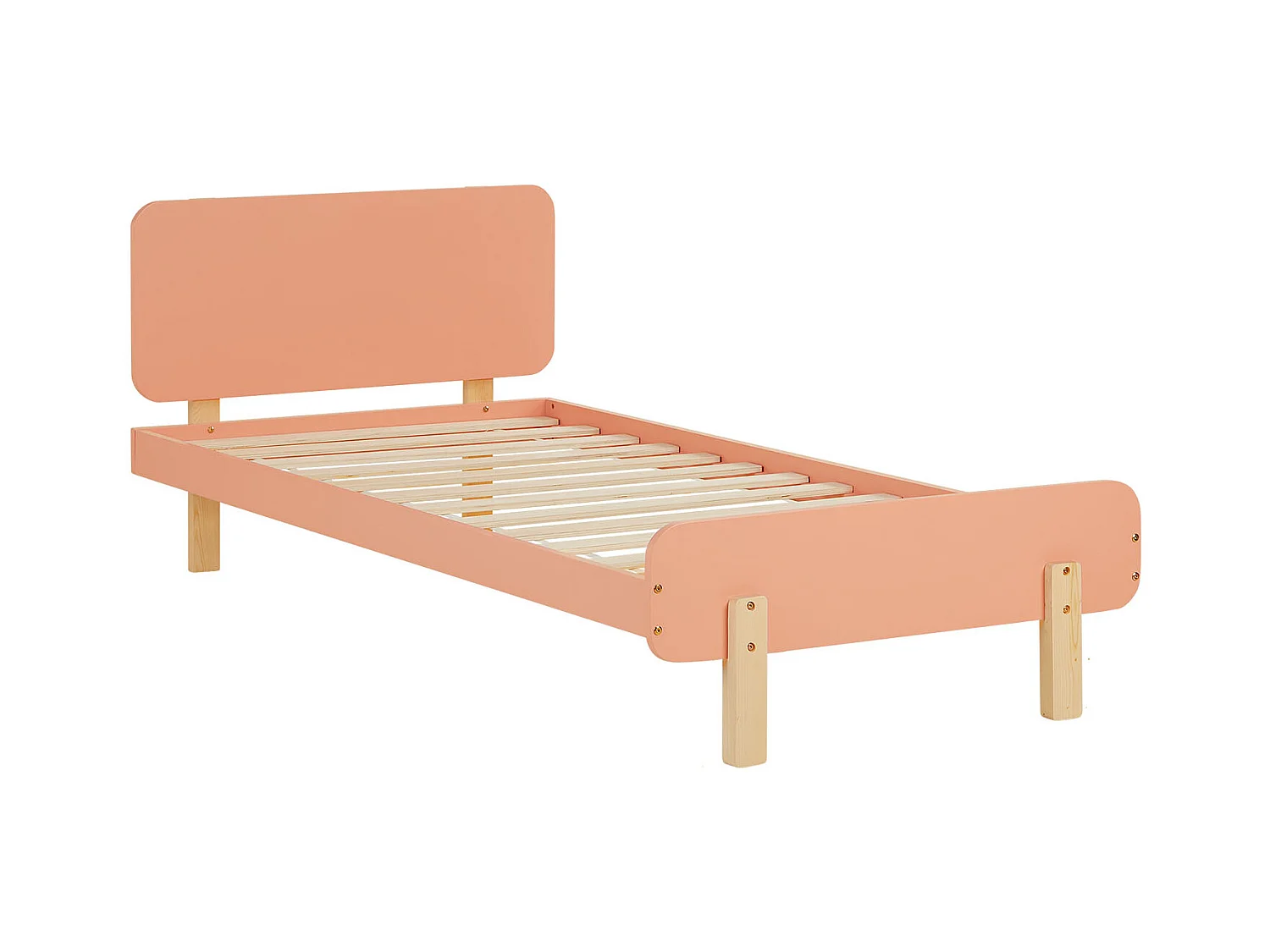 Einzelbett 90x200 cm rot