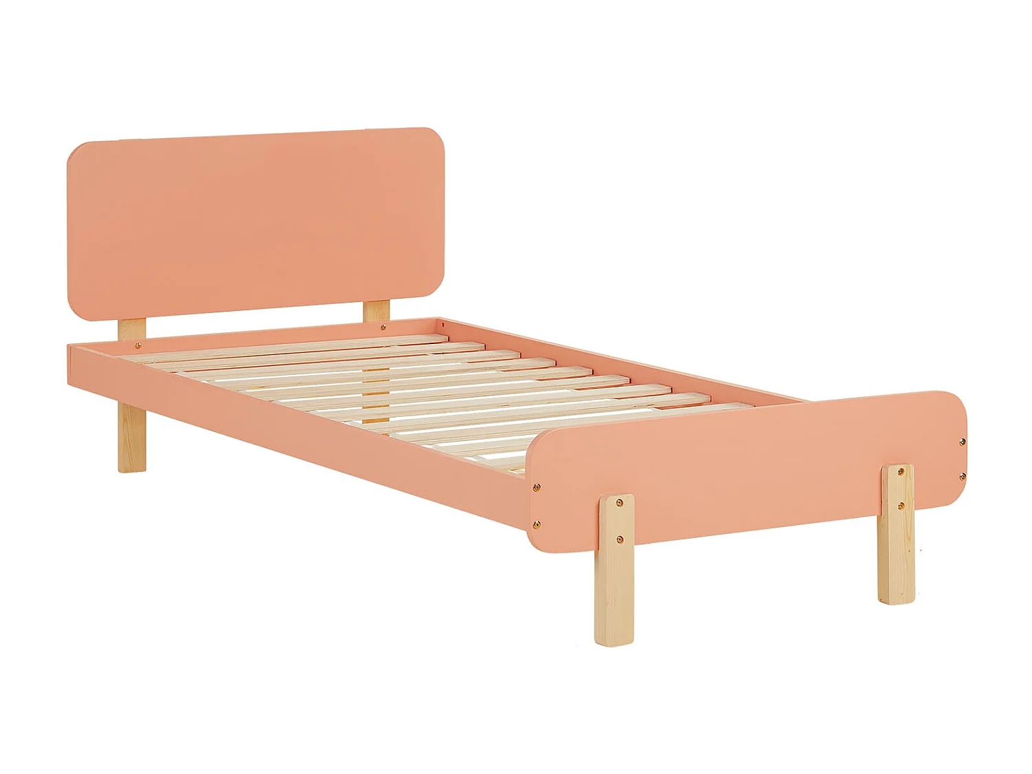 Einzelbett 90x200 cm rot