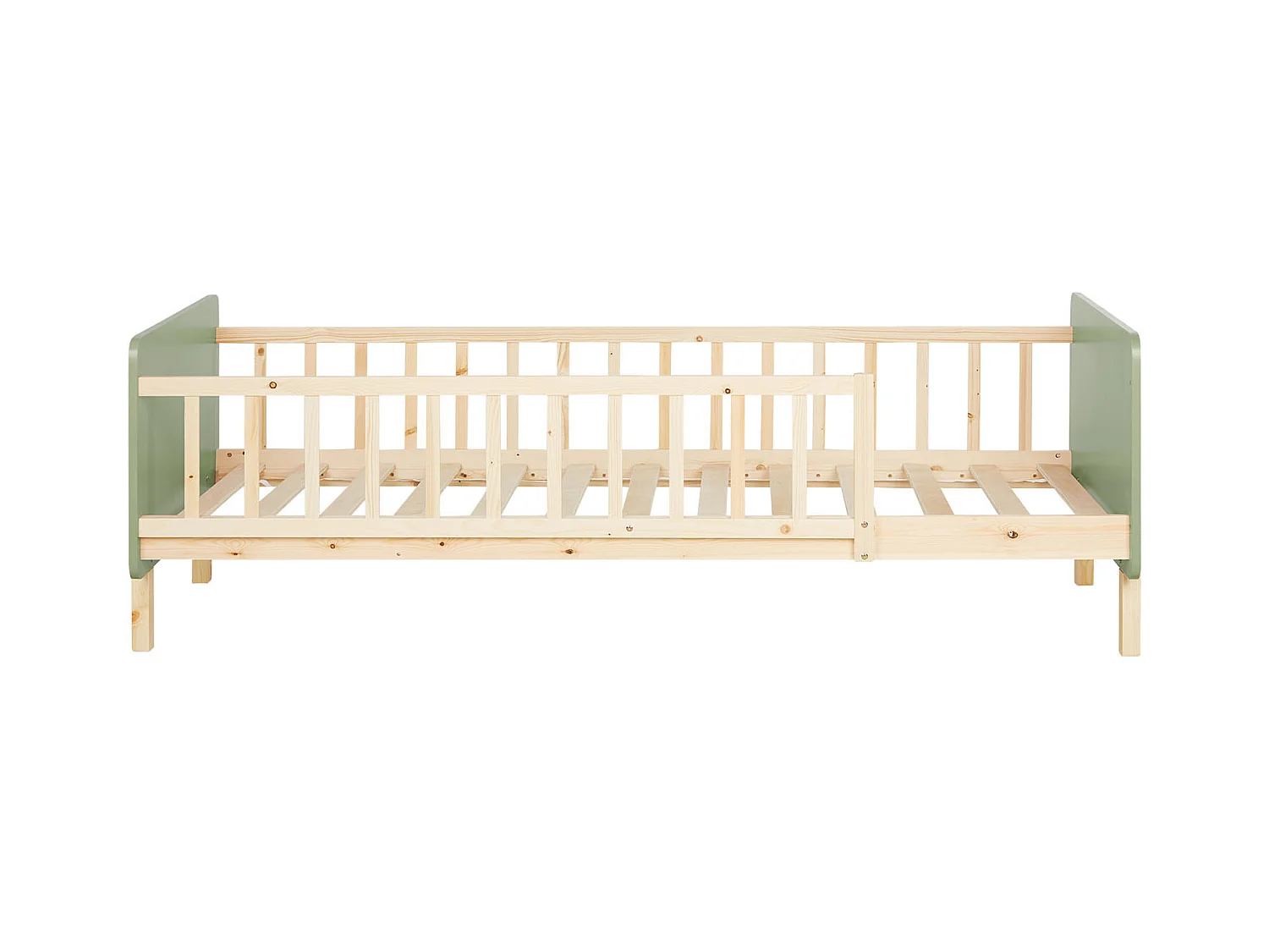 Einzelbett 90x200 cm grün