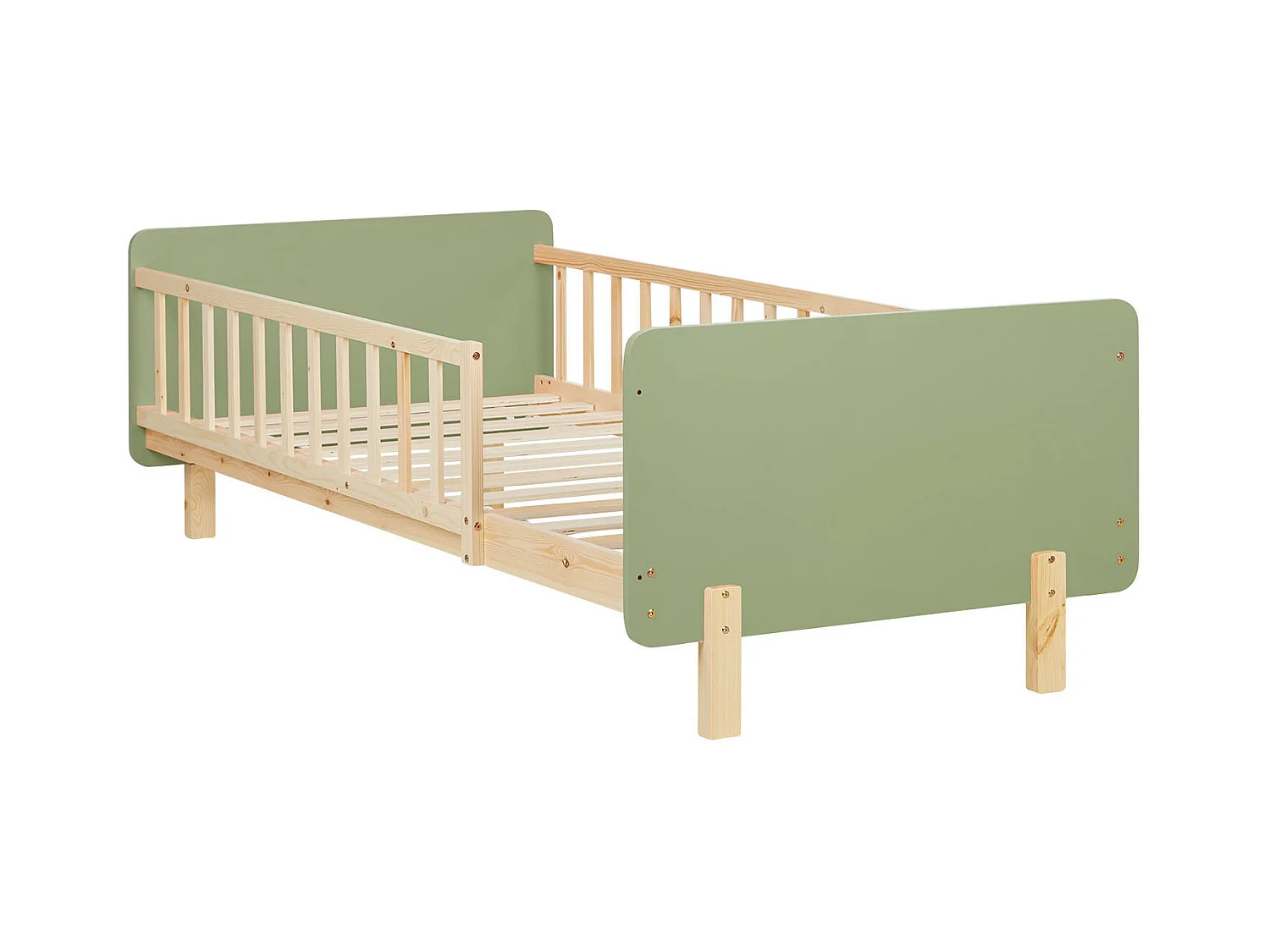 Einzelbett 90x200 cm grün