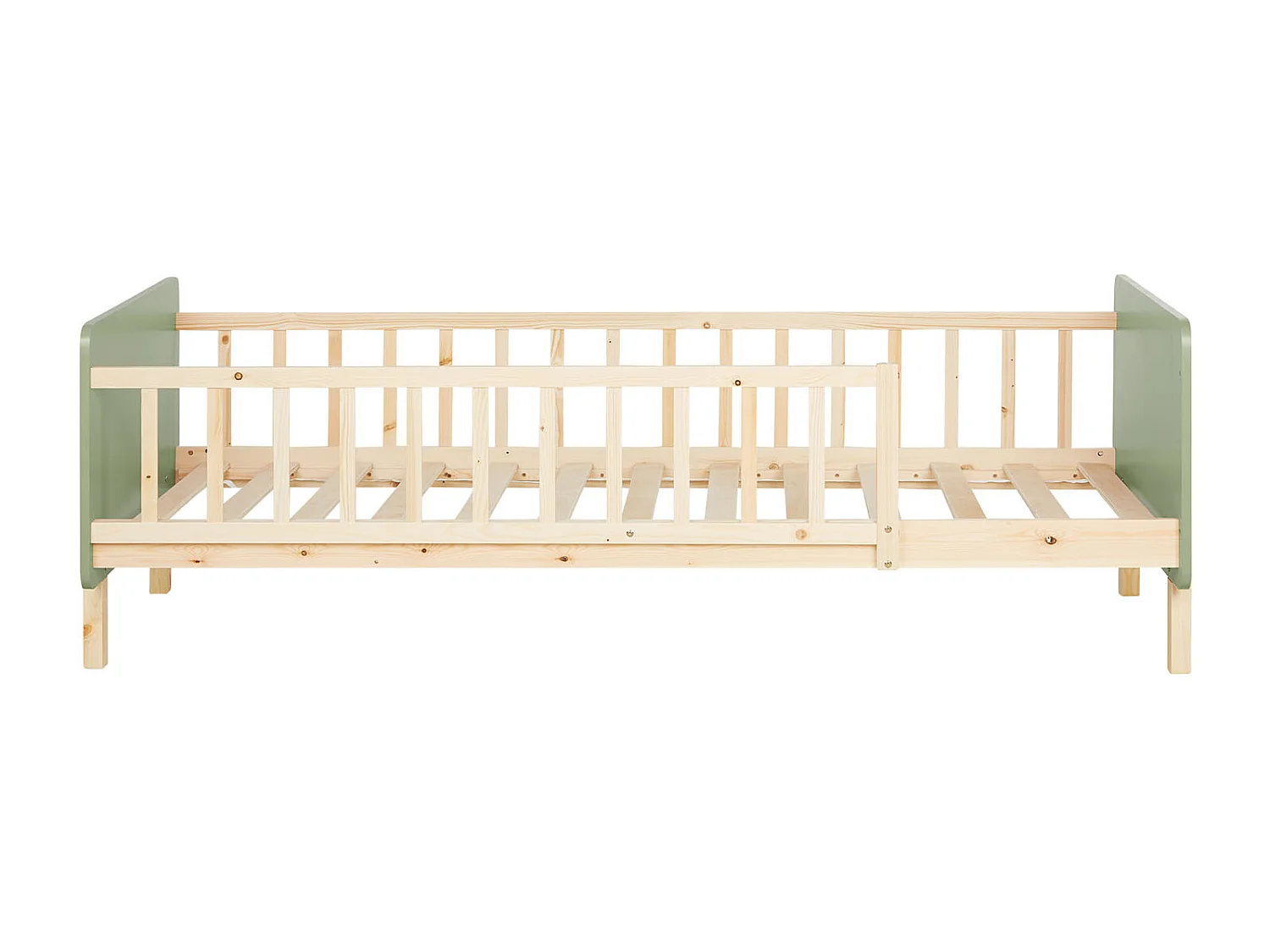 Einzelbett 90x200 cm grün