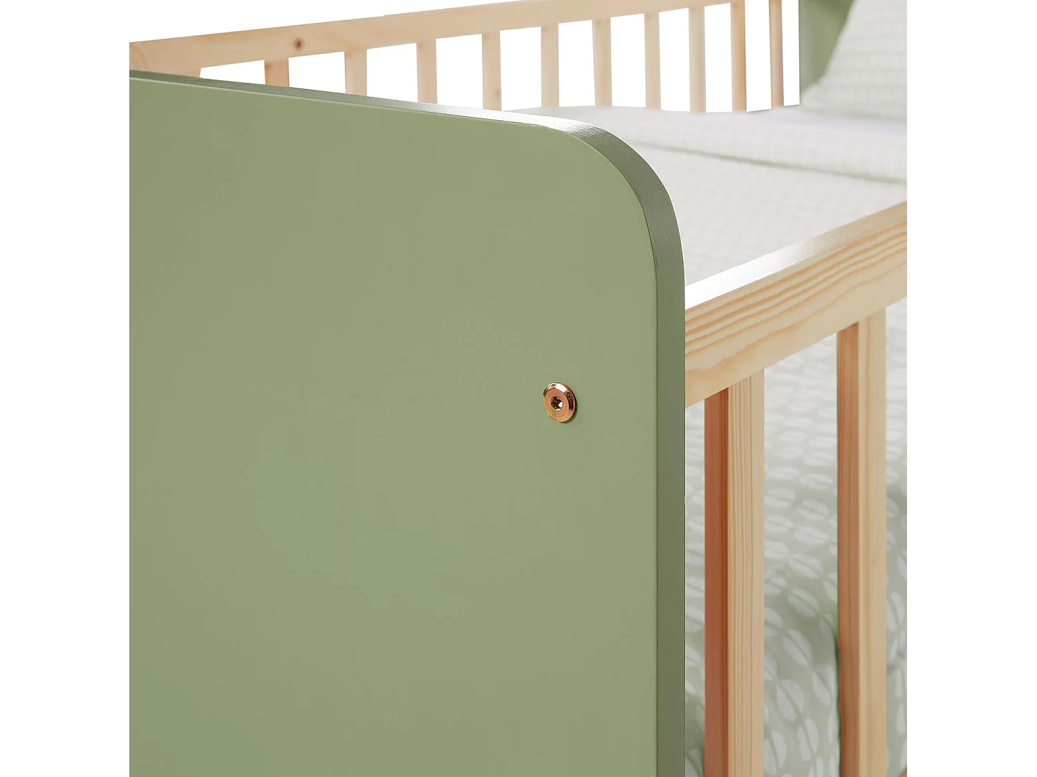 Einzelbett 90x200 cm grün