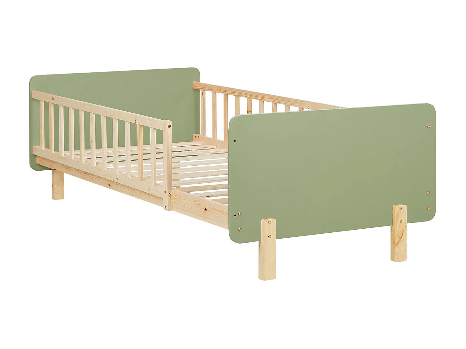 Einzelbett 90x200 cm grün