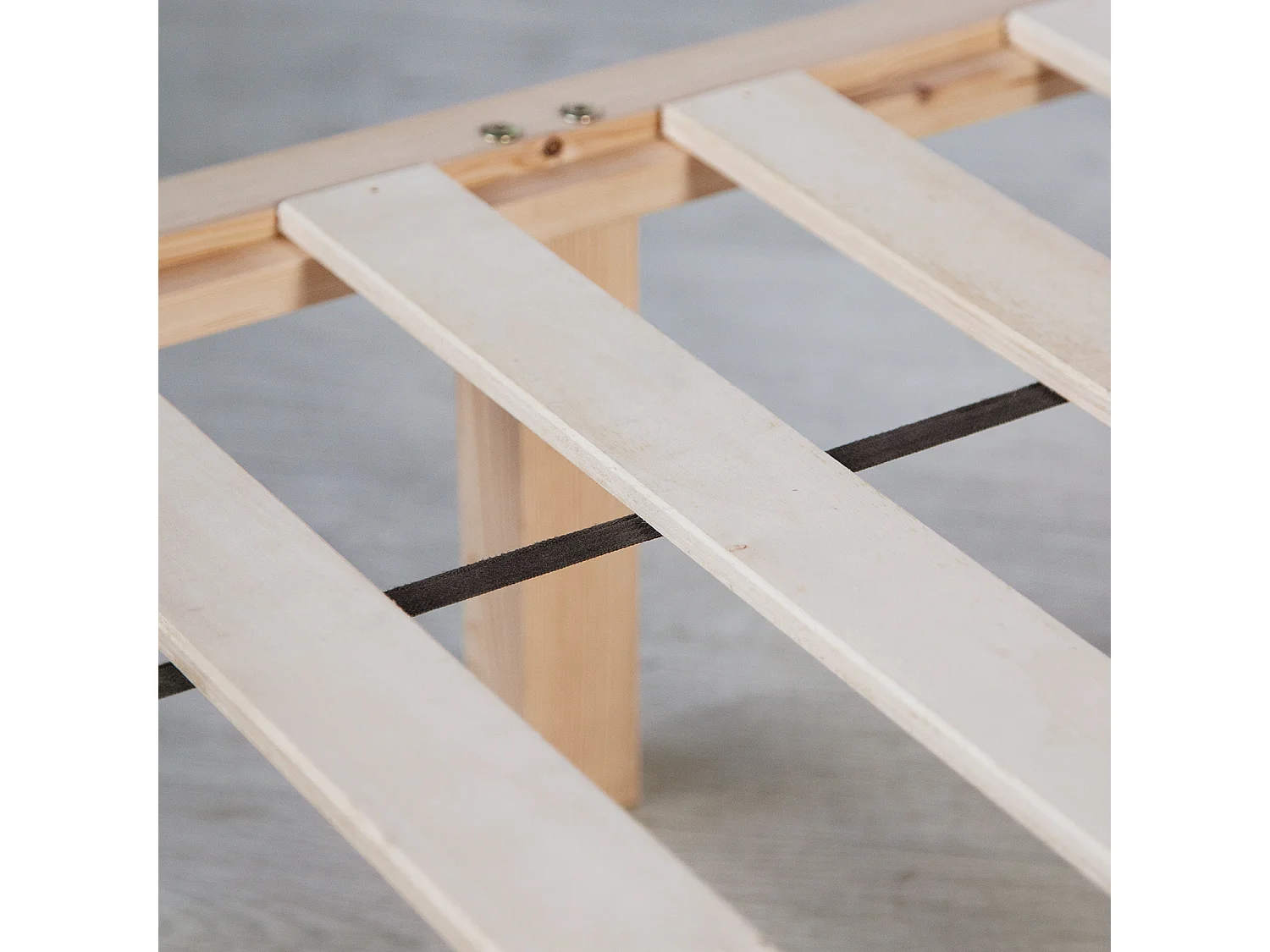 Rama łóżka 140x200 cm naturalna Paleta