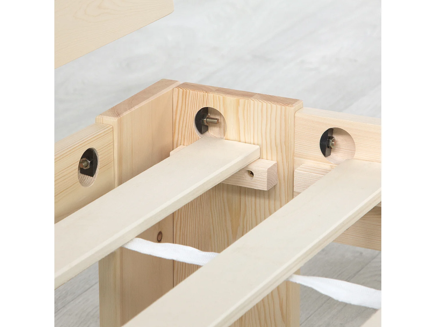 Einzelbett 94,5x204,5x66,7 cm Natur