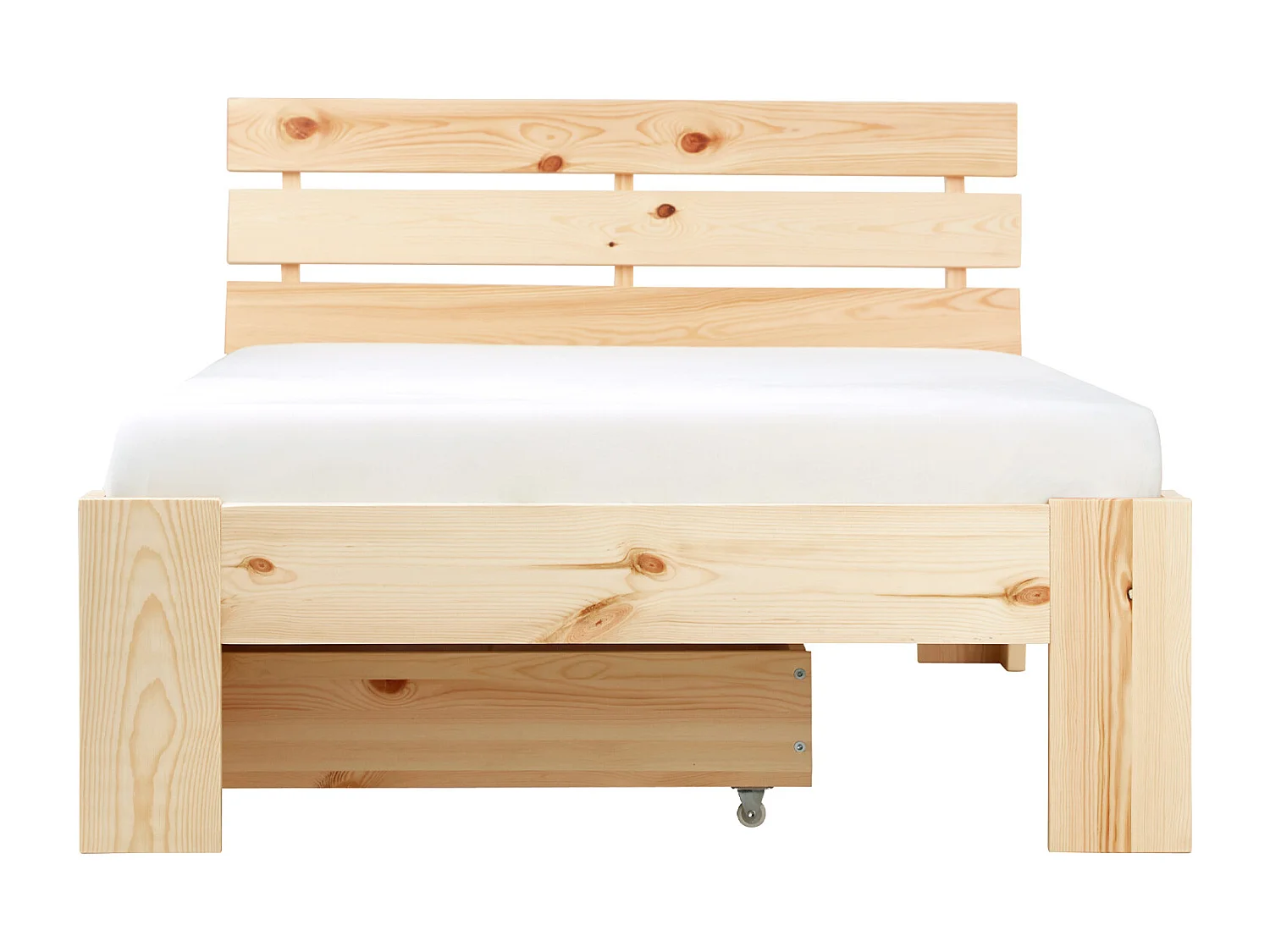 Einzelbett 94,5x204,5x66,7 cm Natur