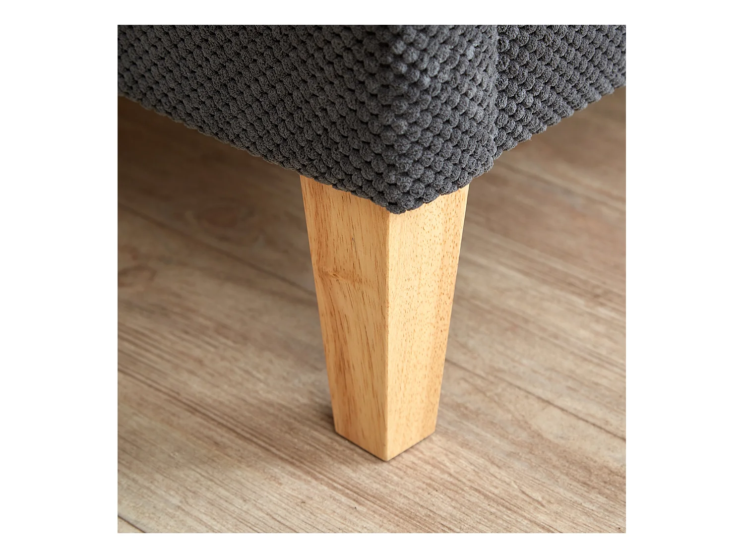 Łóżko 140x200 cm, tapicerowane aksamitem w kolorze antracytowym