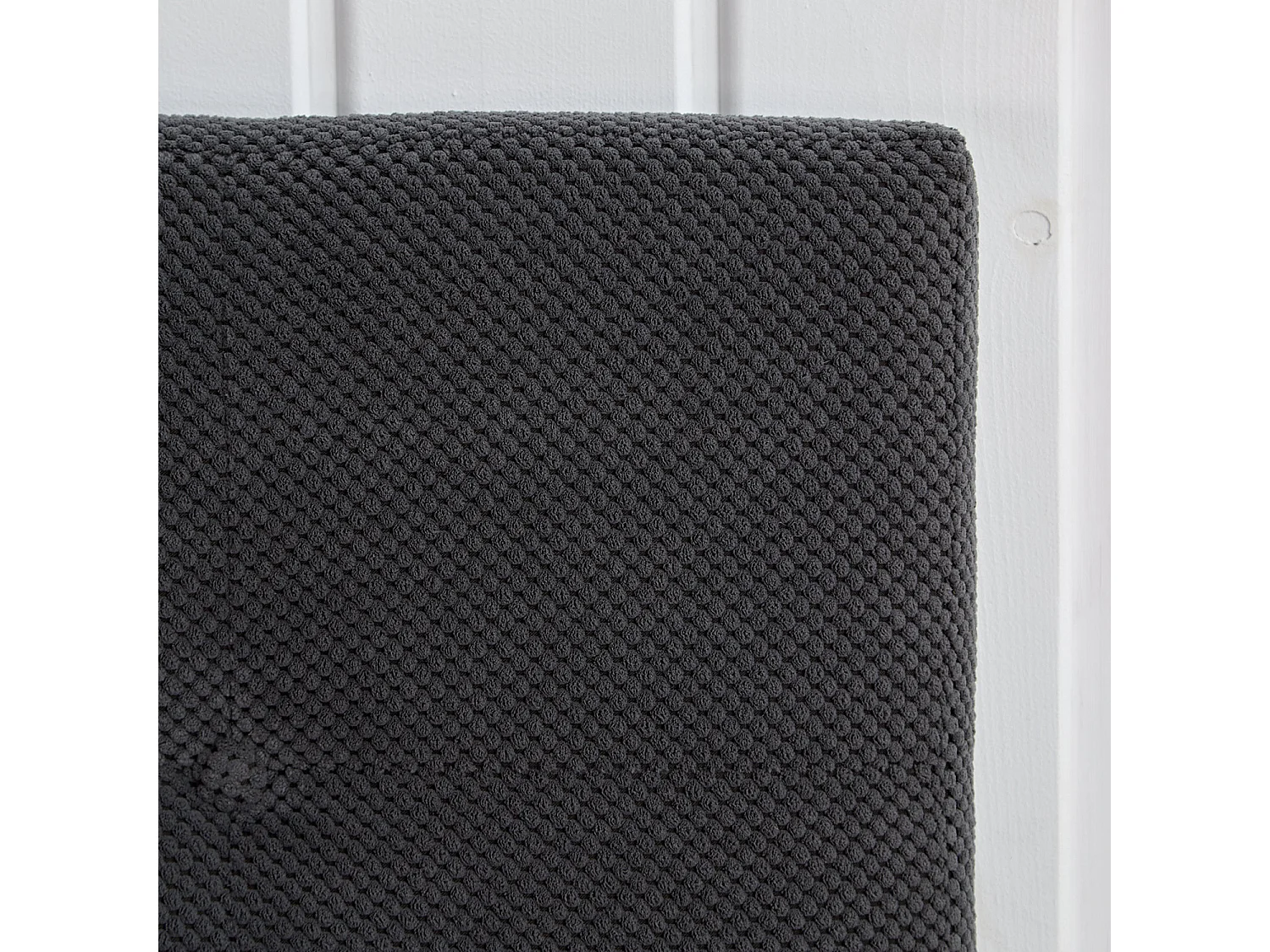 Bed 140x200 cm, bekleed met antraciet fluweel