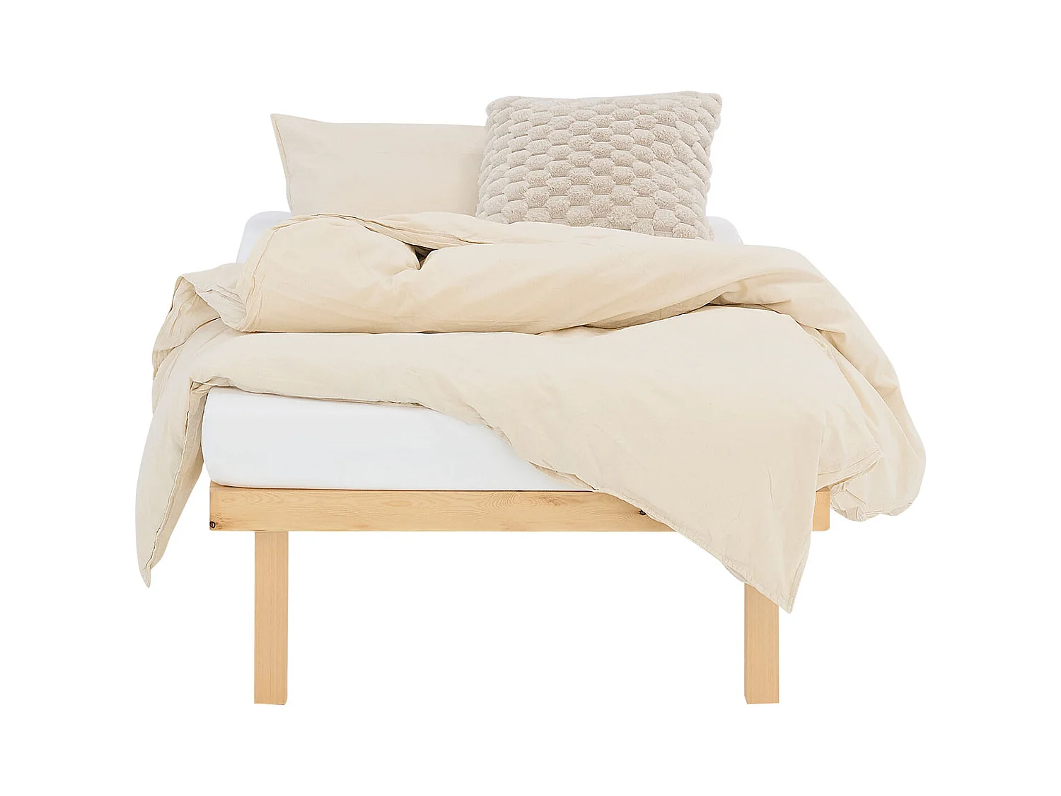 Bett 90x200 cm Natur