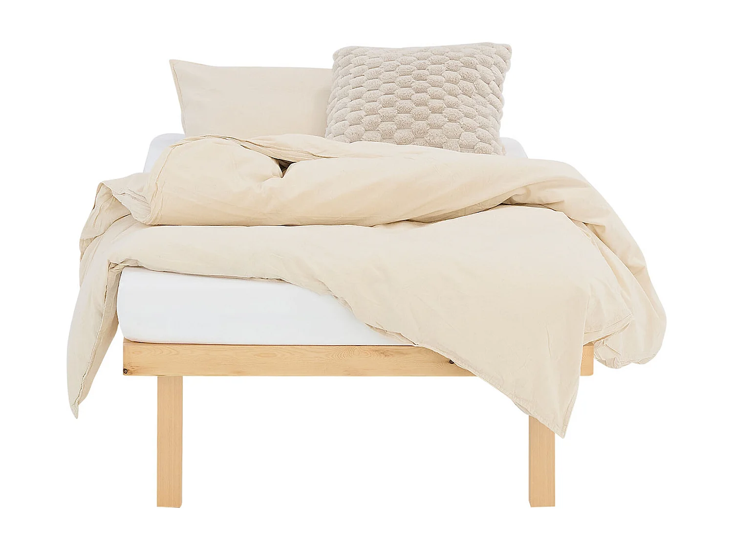 Lit 90x200 cm Naturel