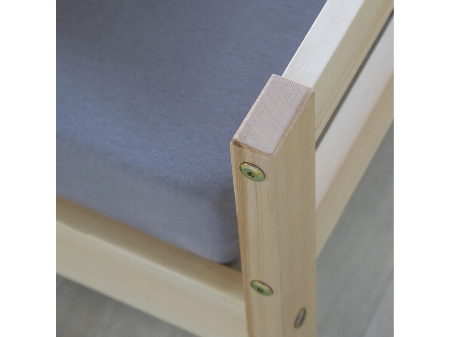 Łóżko pojedyncze 90x200 cm naturalne