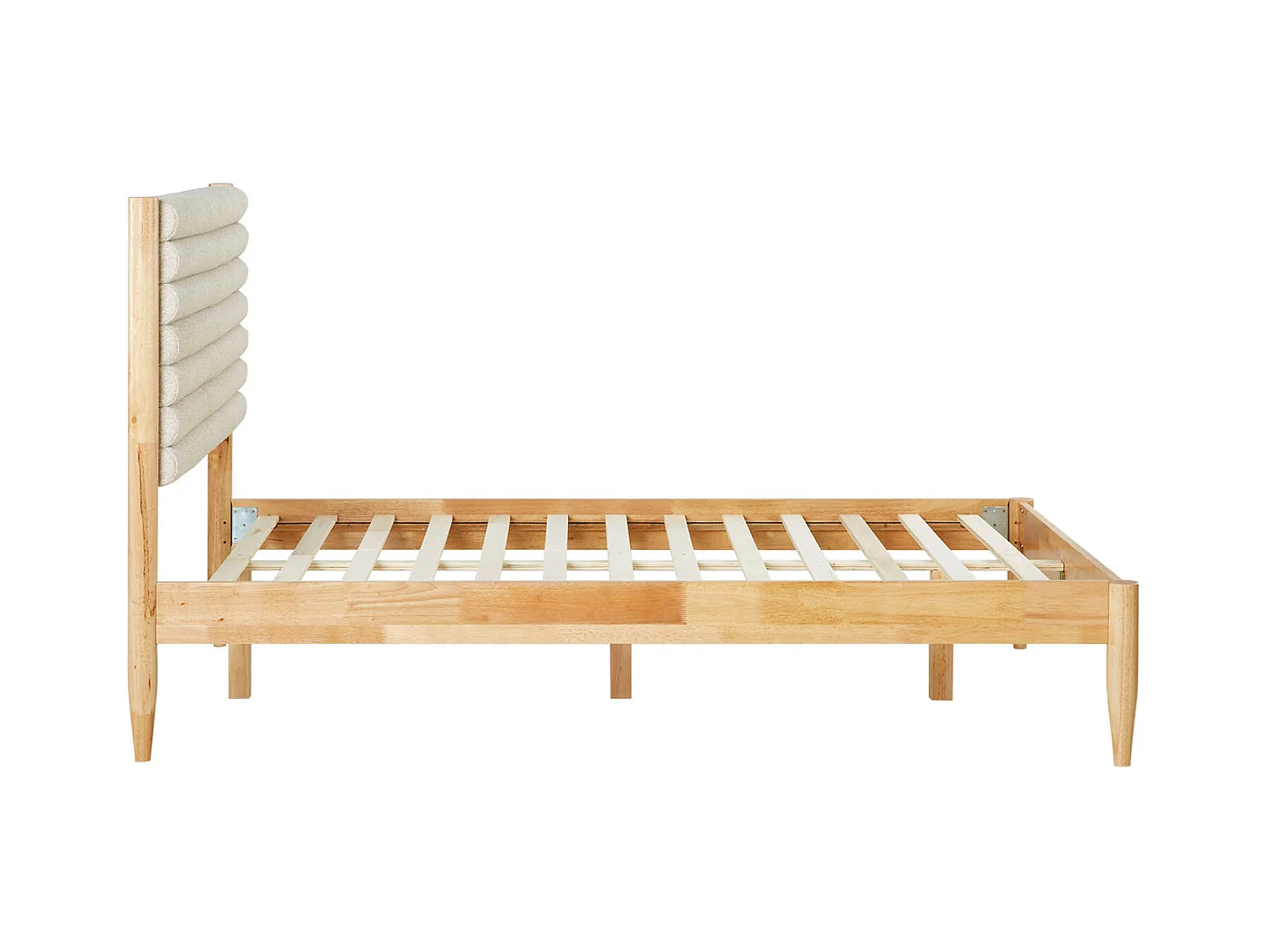 Bett 140x200 cm beige