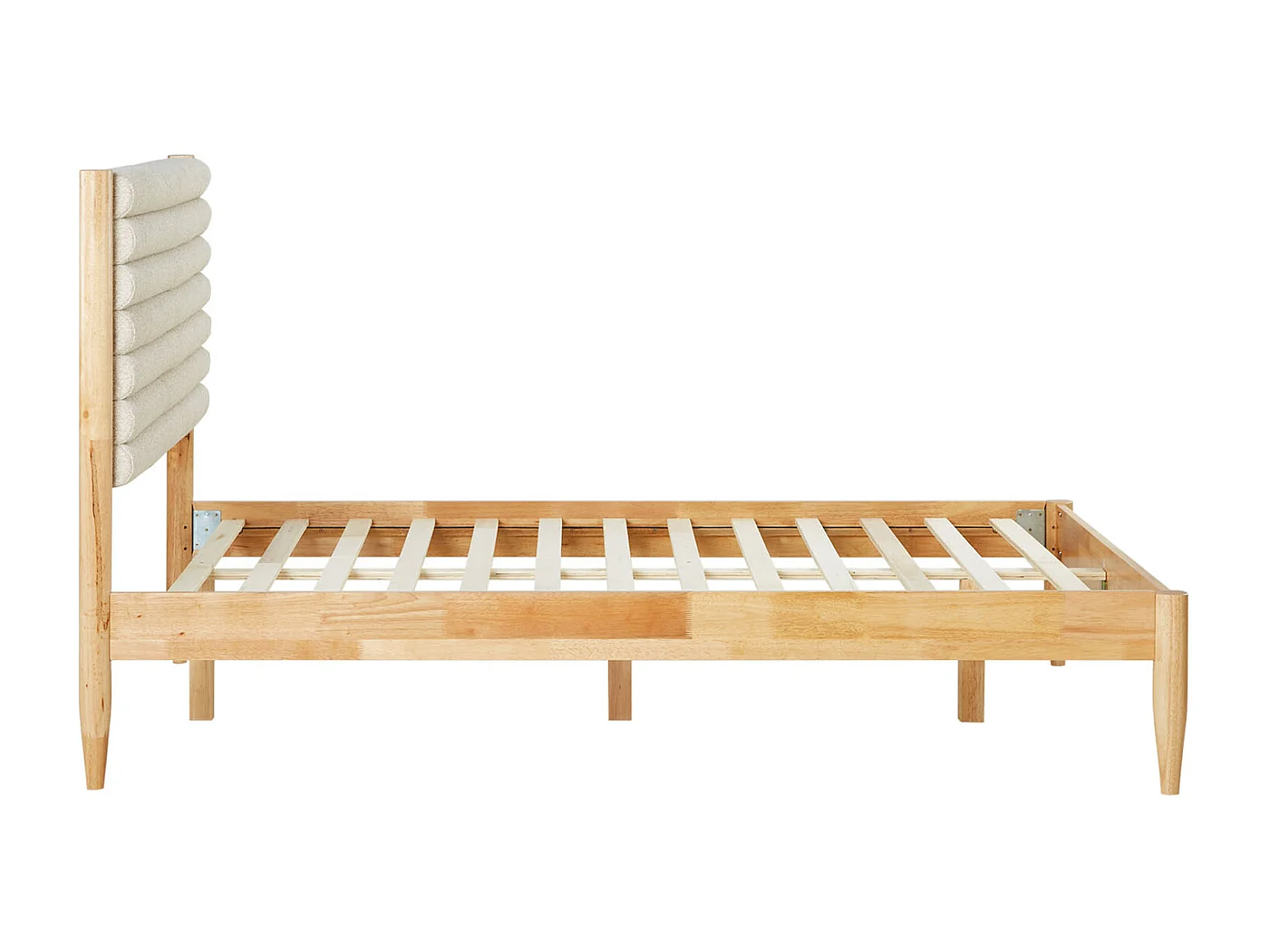 Bett 140x200 cm beige