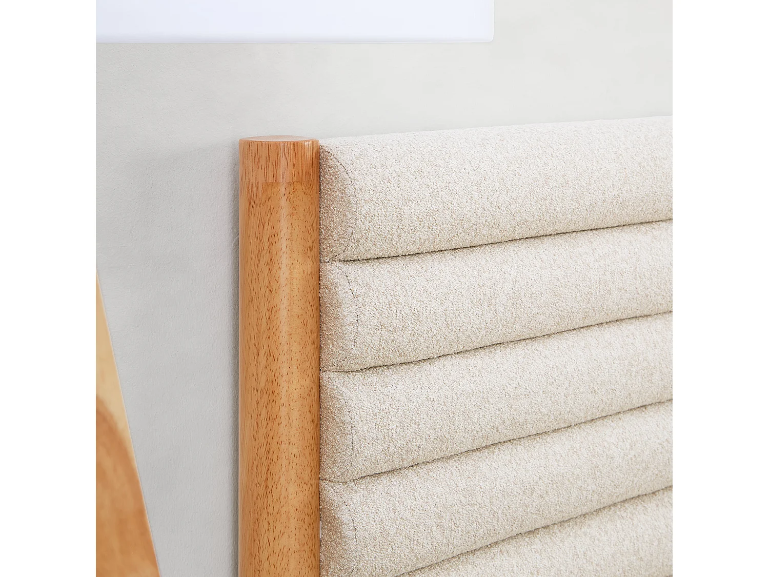 Bett 140x200 cm beige