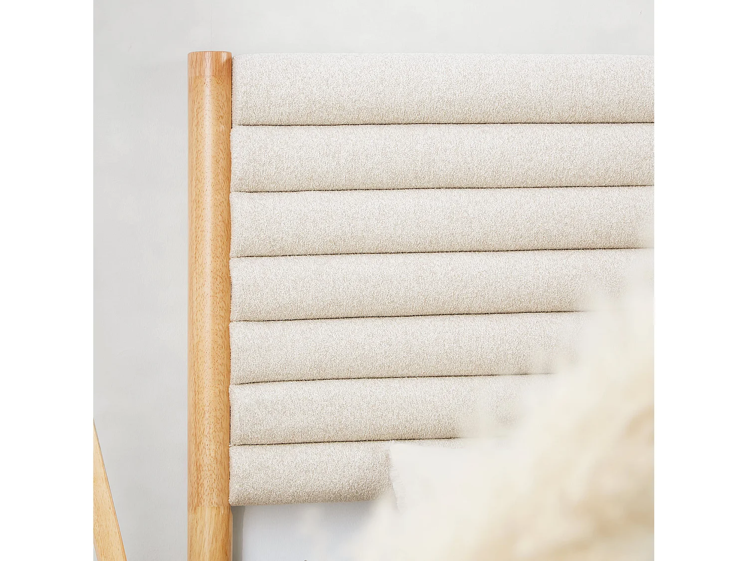 Bett 140x200 cm beige