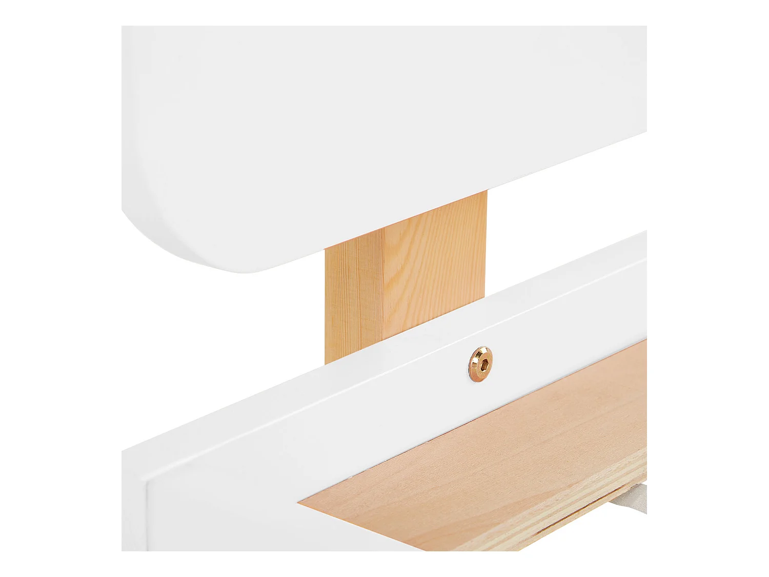 Łóżko pojedyncze 90x200 cm białe