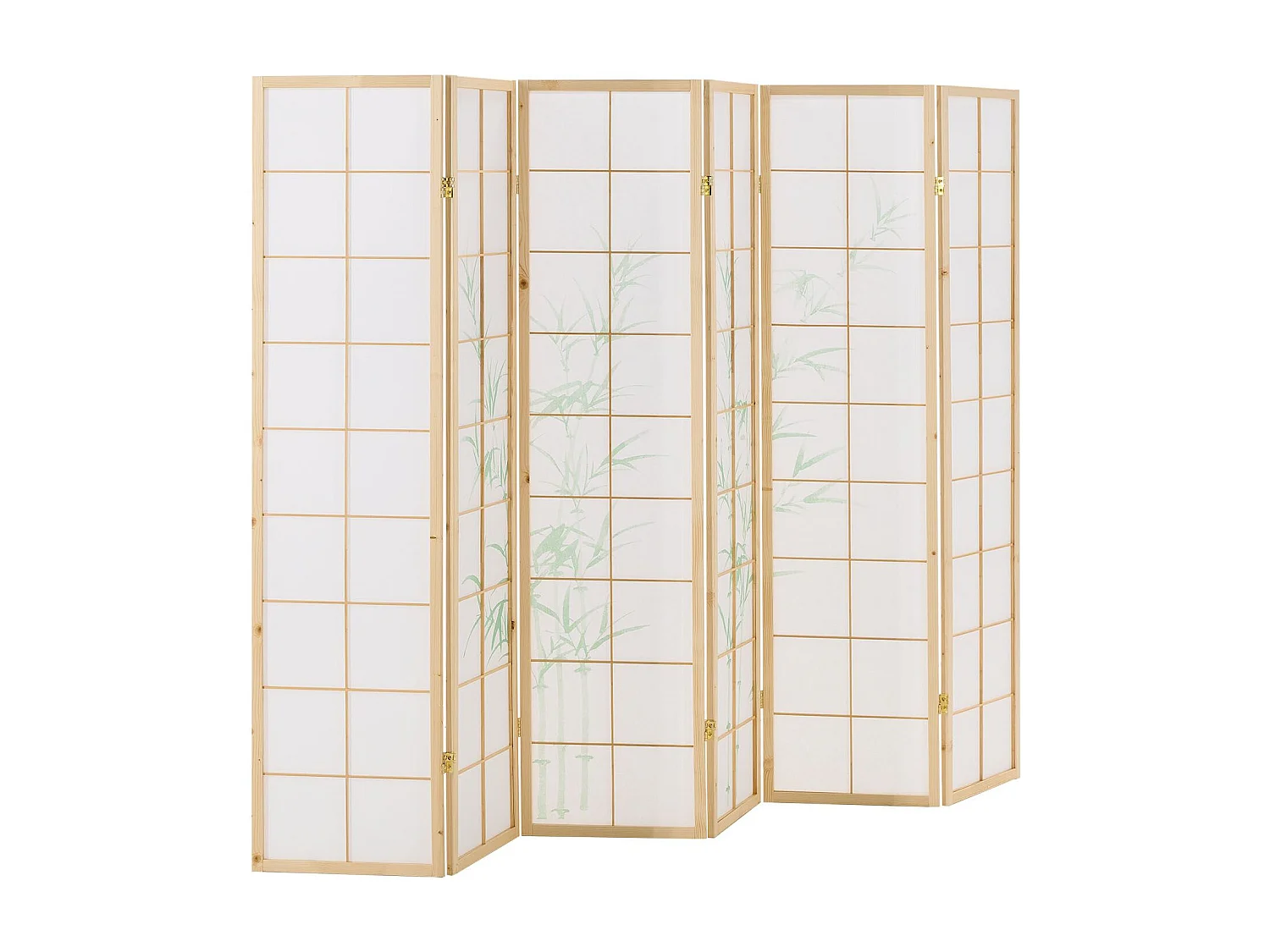 Kamerscheiding 178,5x264x2,0 cm Natuurlijk/Wit Shoji