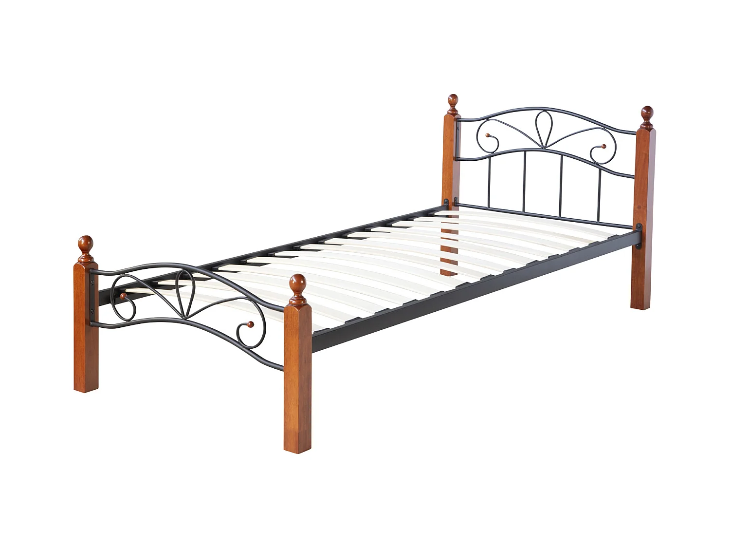 Bett 90x200 cm schwarz