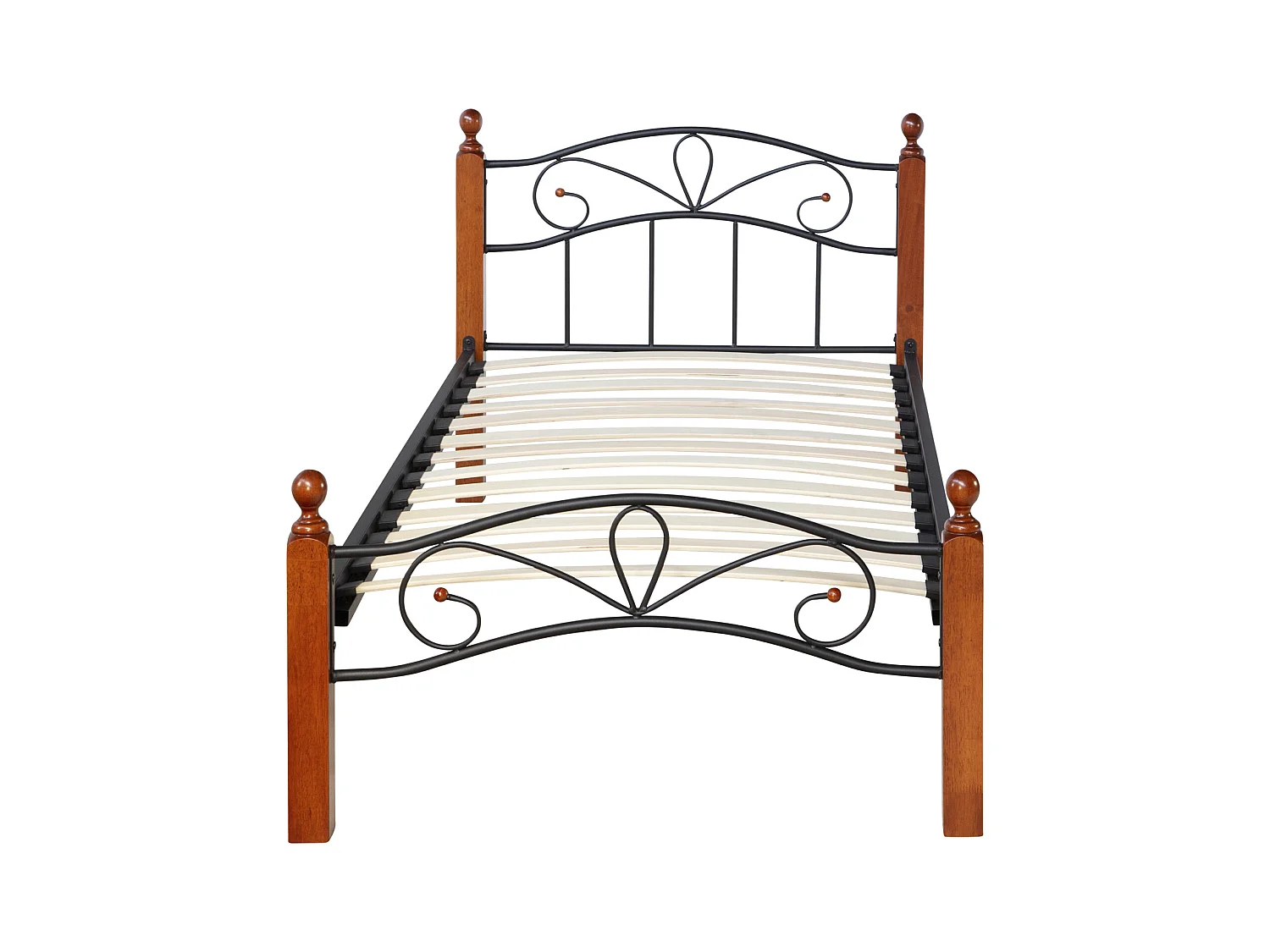 Bett 90x200 cm schwarz