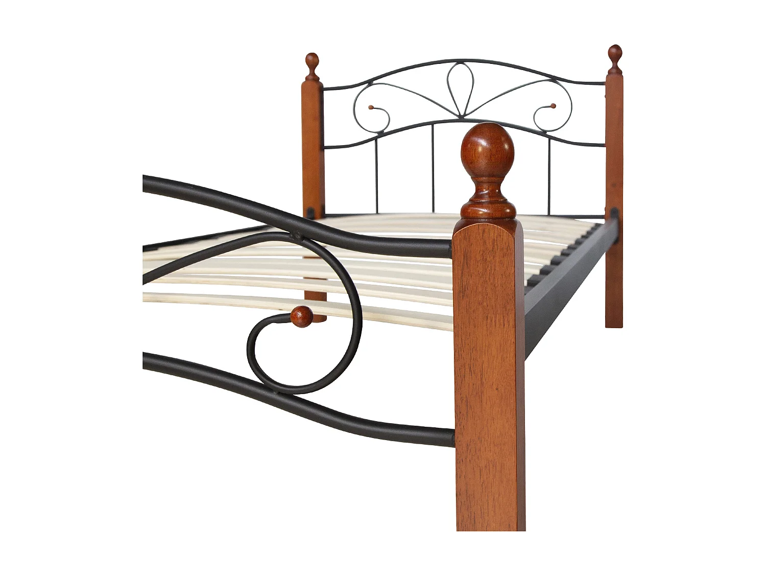 Łóżko 90x200 cm czarne