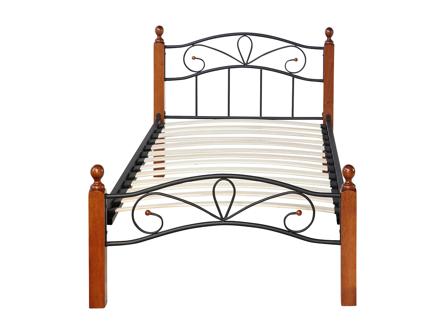 Łóżko 90x200 cm czarne