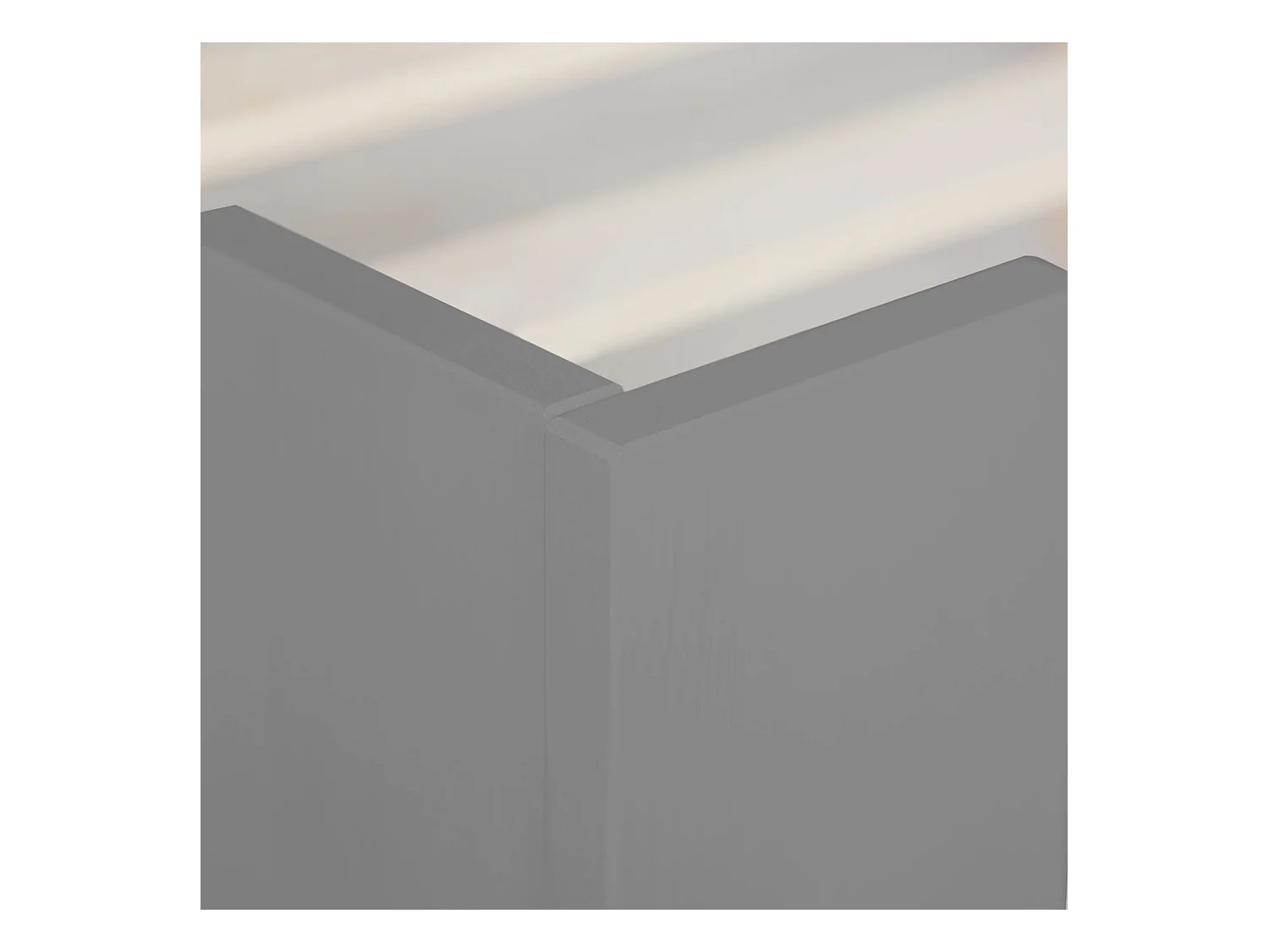 Bett 94,5x204,5x66,7 cm Grau Kiefer