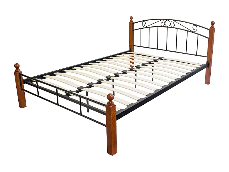 Bedframe 180x200 cm Zwart bruin 916