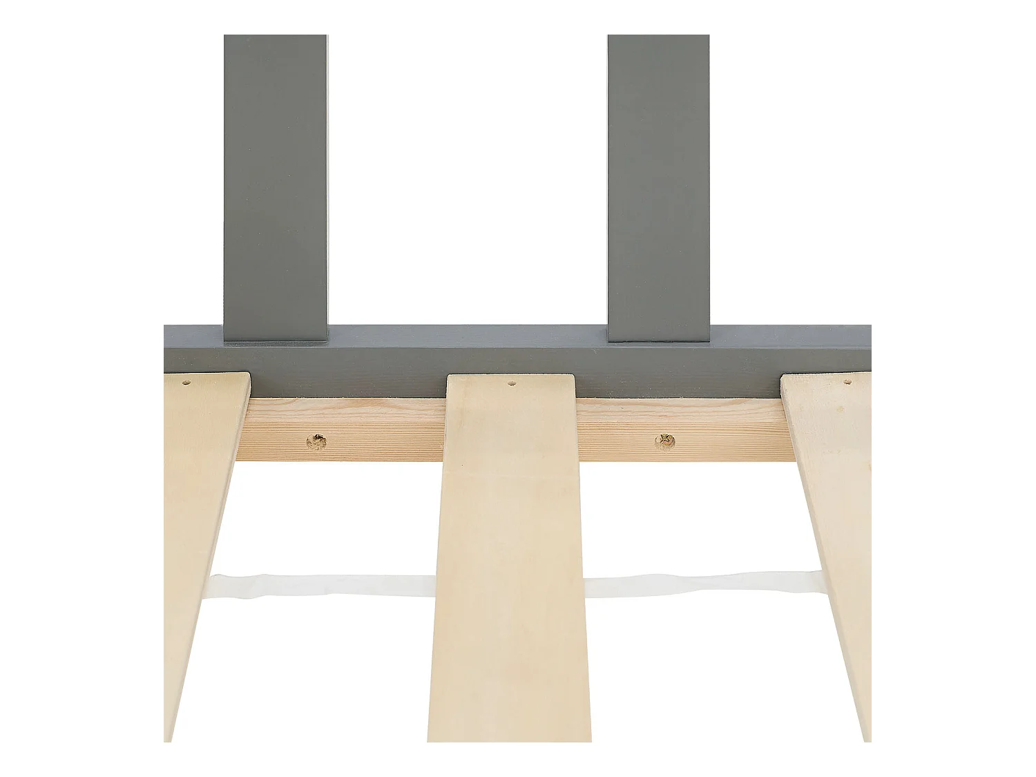 Lit d'enfant 90x200 cm Gris Montessori