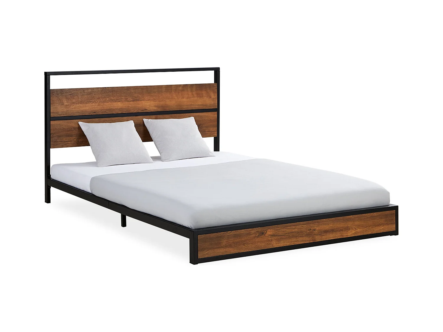 Lit 145x94,5x210 cm noir