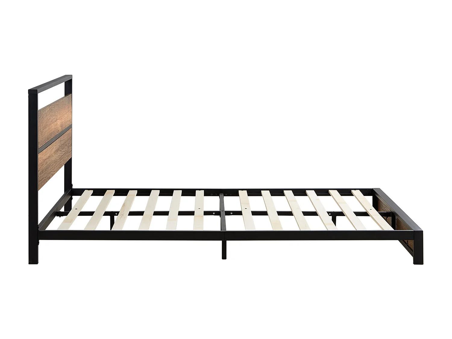 Bett 145x94,5x210 cm schwarz