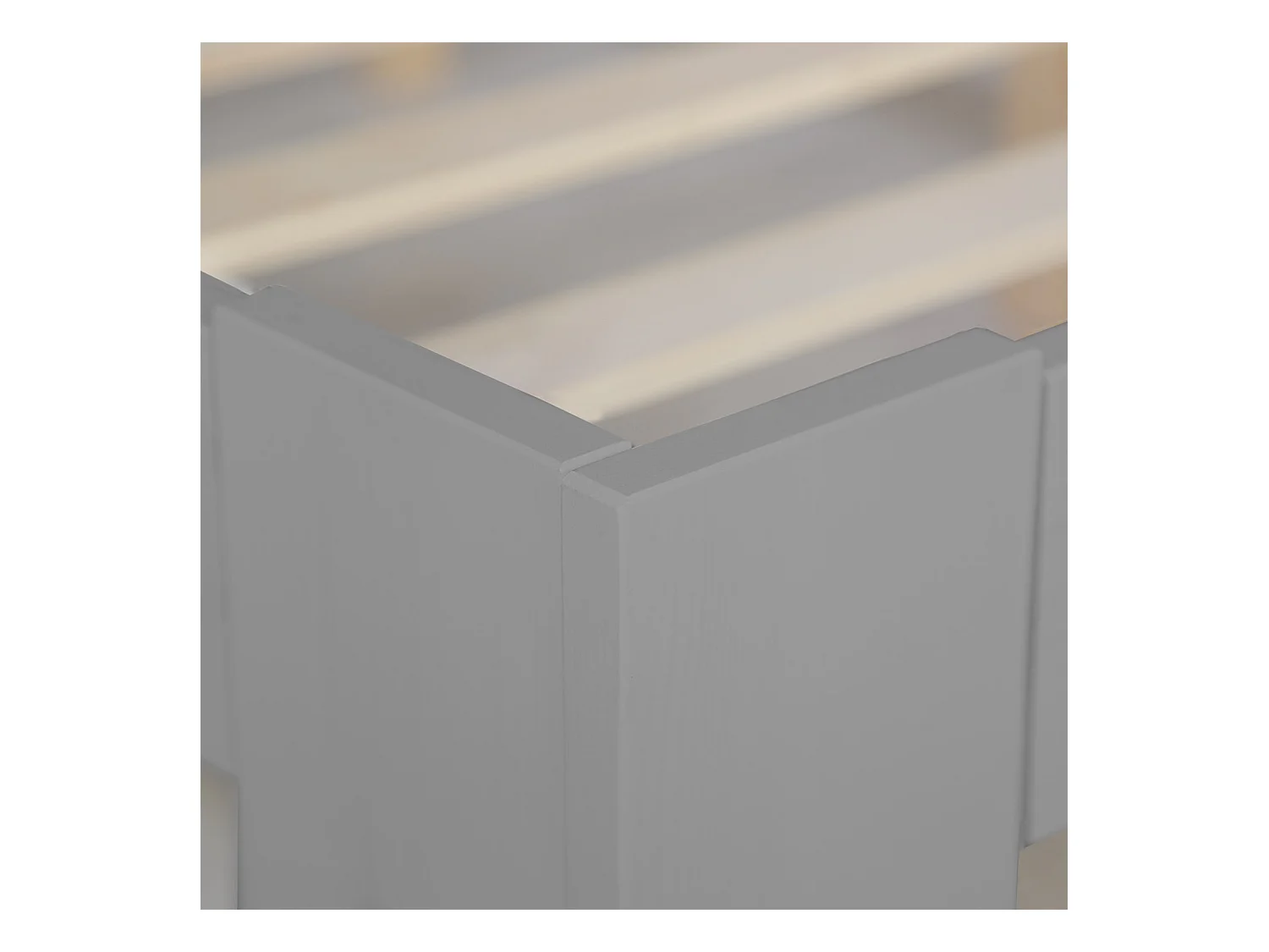 Doppelbett 120x200 cm Grau