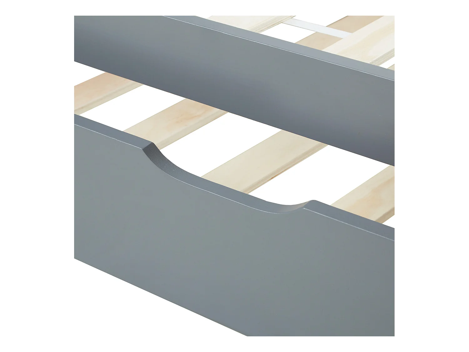 Ausziehbett 90x200 cm grau