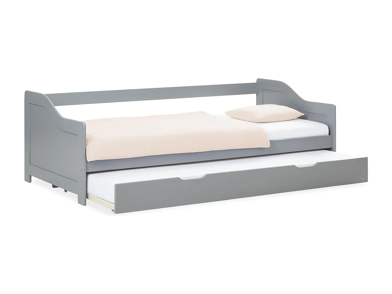 Uitklapbed 90x200 cm grijs