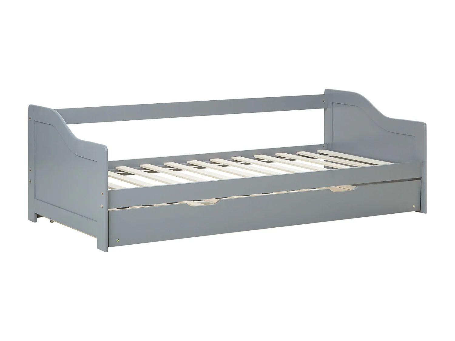 Uitklapbed 90x200 cm grijs