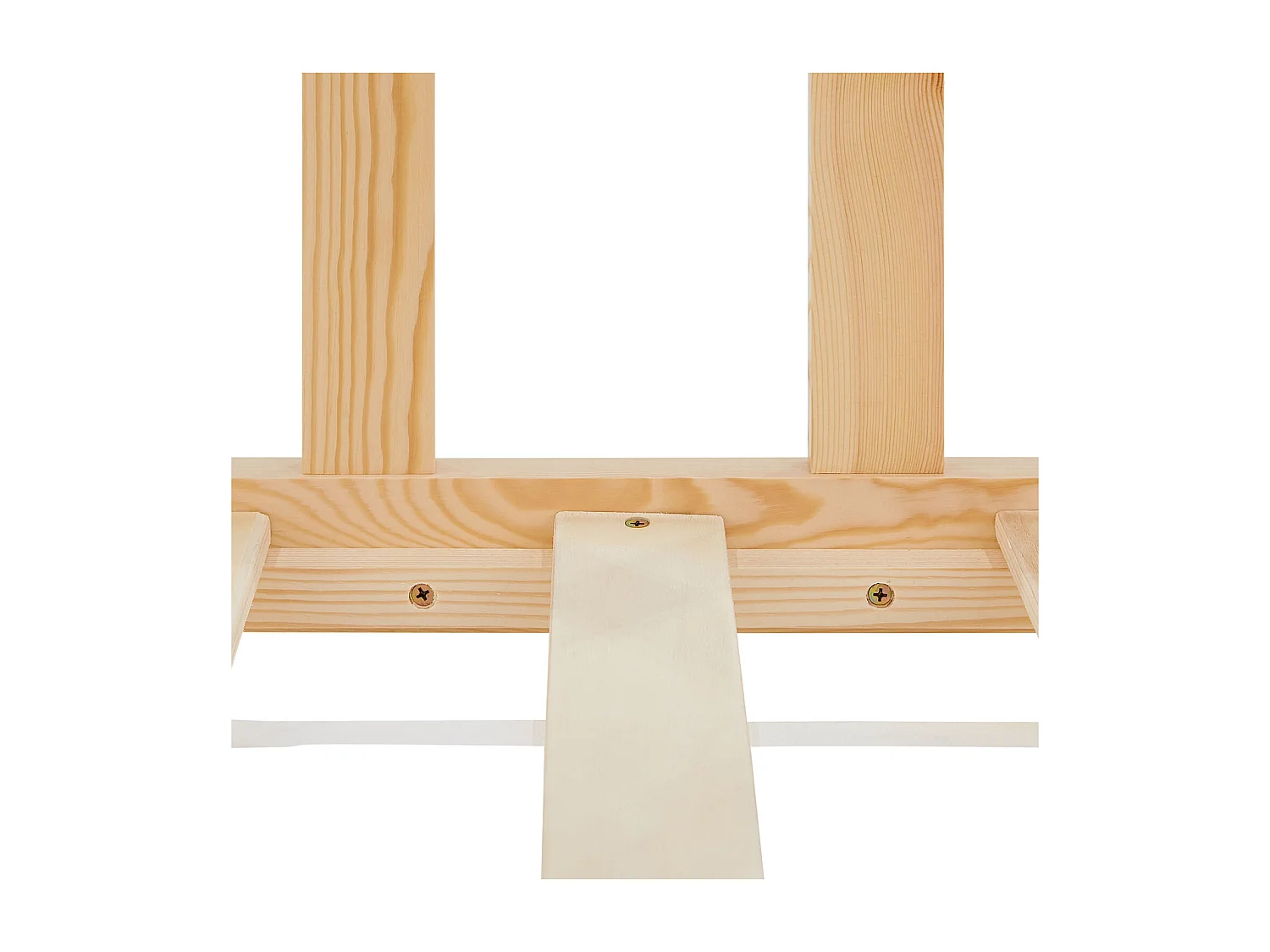 Letto Montessori per Bambini 90x200 cm Naturale con Barriere, Letto a Pavimento per Toddler