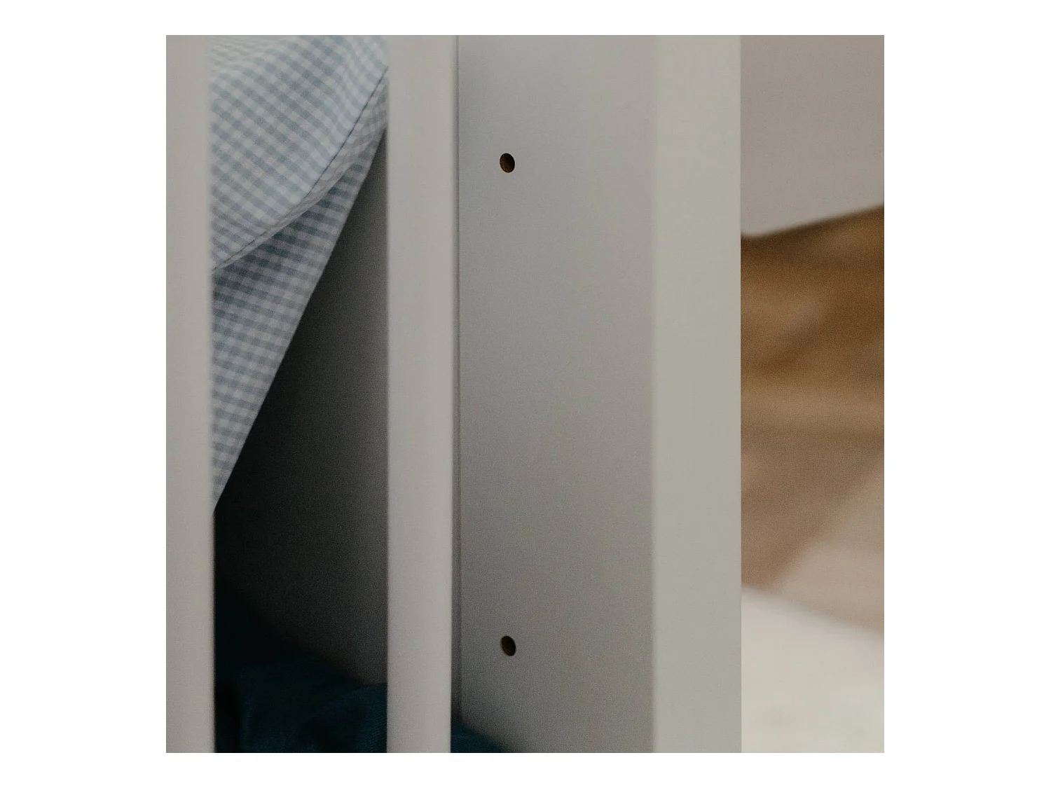 Łóżeczko dziecięce 77x146x84 cm białe