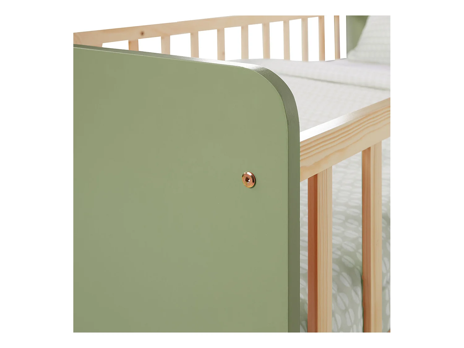 Einzelbett 100x67x208 cm Grün