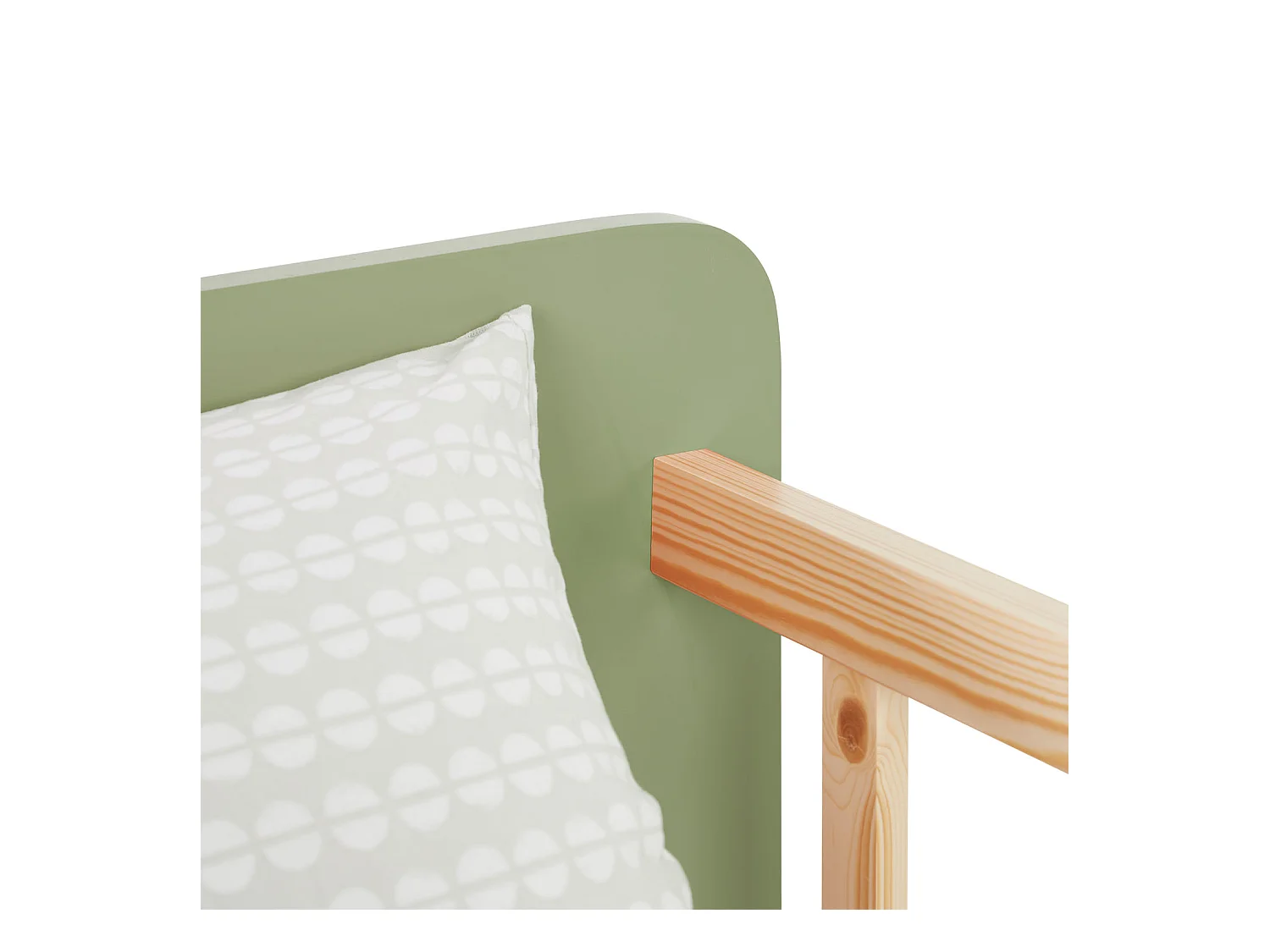 Einzelbett 100x67x208 cm Grün