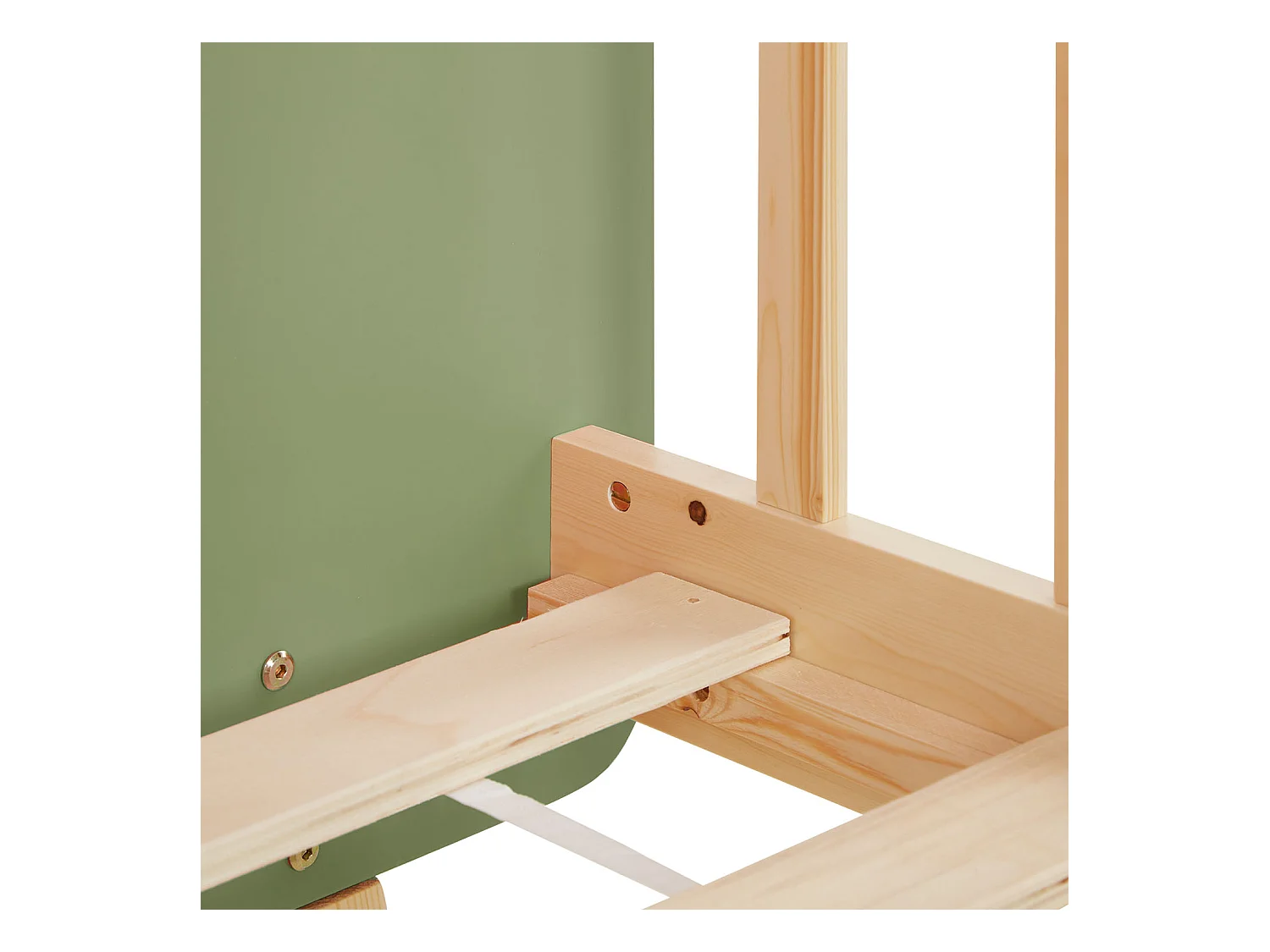 Einzelbett 100x67x208 cm Grün