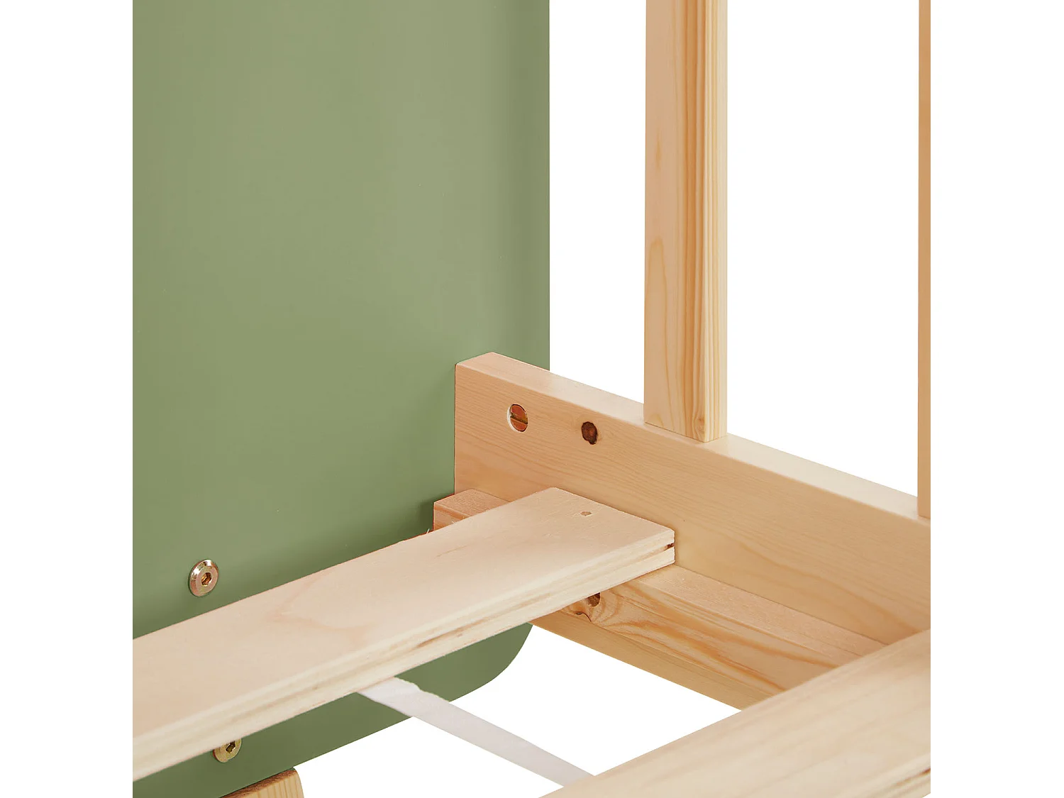 Łóżko pojedyncze 100x67x208 cm Zielone