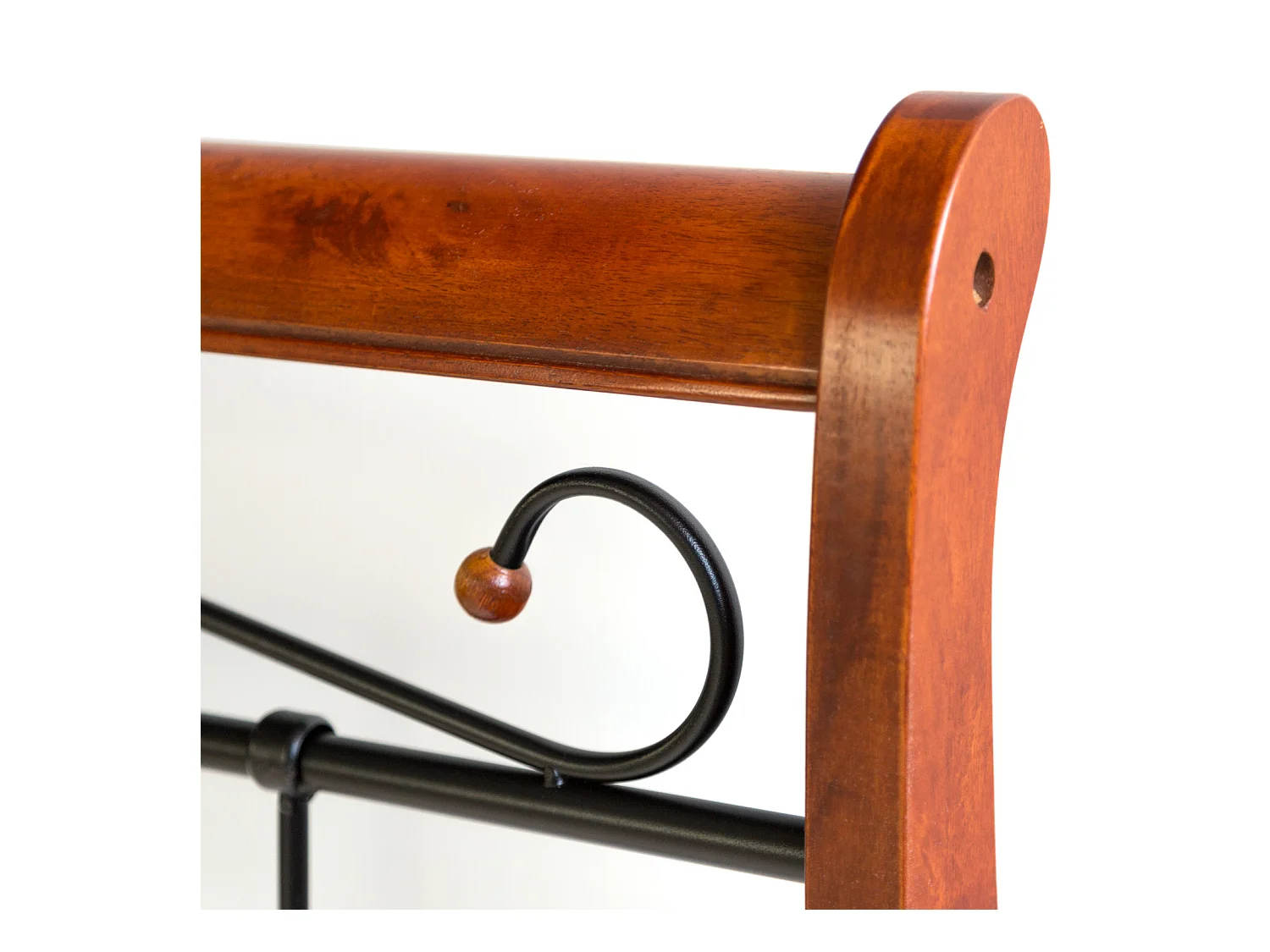 Lit 140x200 cm noir marron 1008