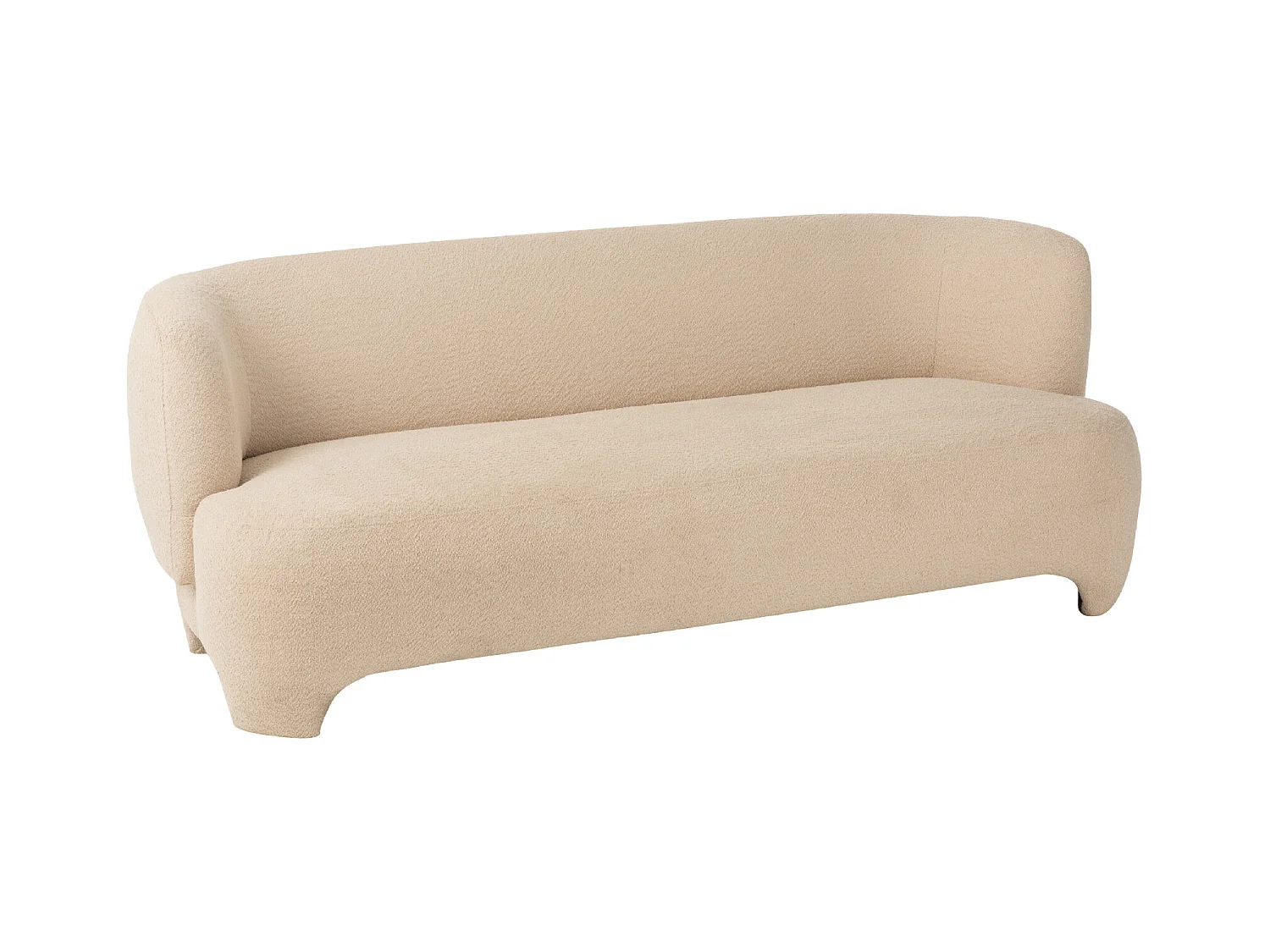 Canapé 3 Places Tricoté "Erwin" 193cm Blanc