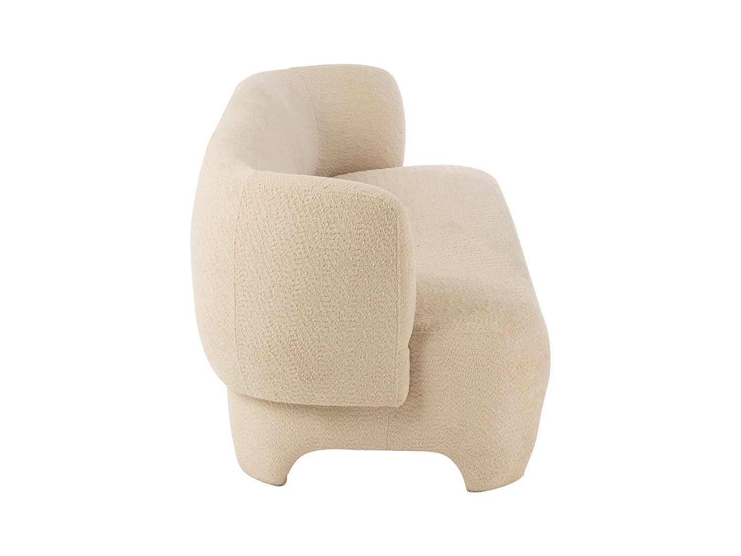 Canapé 3 Places Tricoté "Erwin" 193cm Blanc