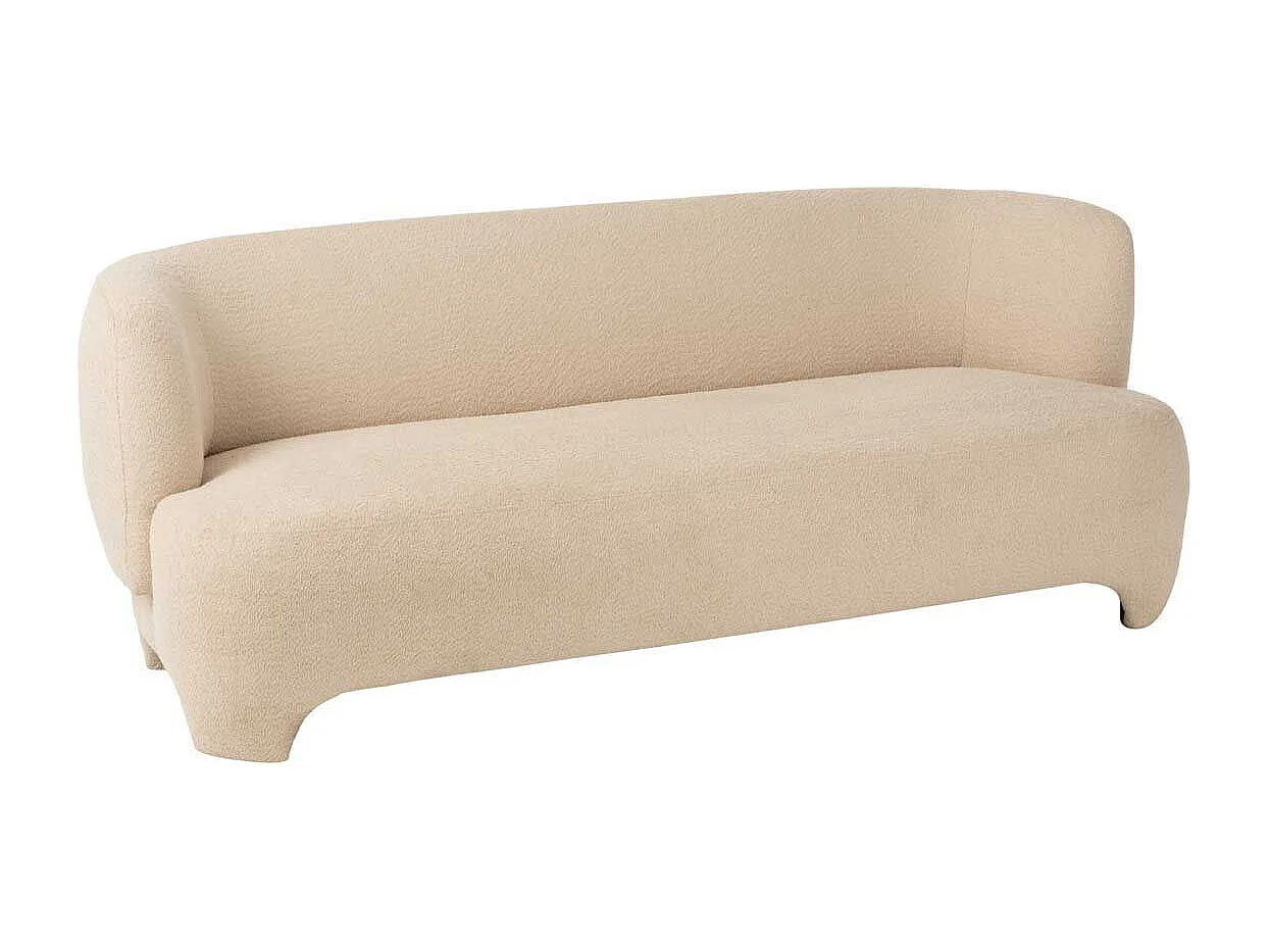 Canapé 3 Places Tricoté "Erwin" 193cm Blanc